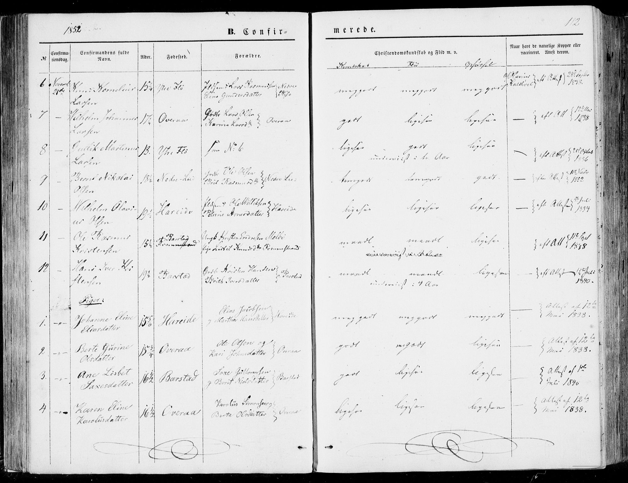 Ministerialprotokoller, klokkerbøker og fødselsregistre - Møre og Romsdal, SAT/A-1454/510/L0121: Parish register (official) no. 510A01, 1848-1877, p. 112