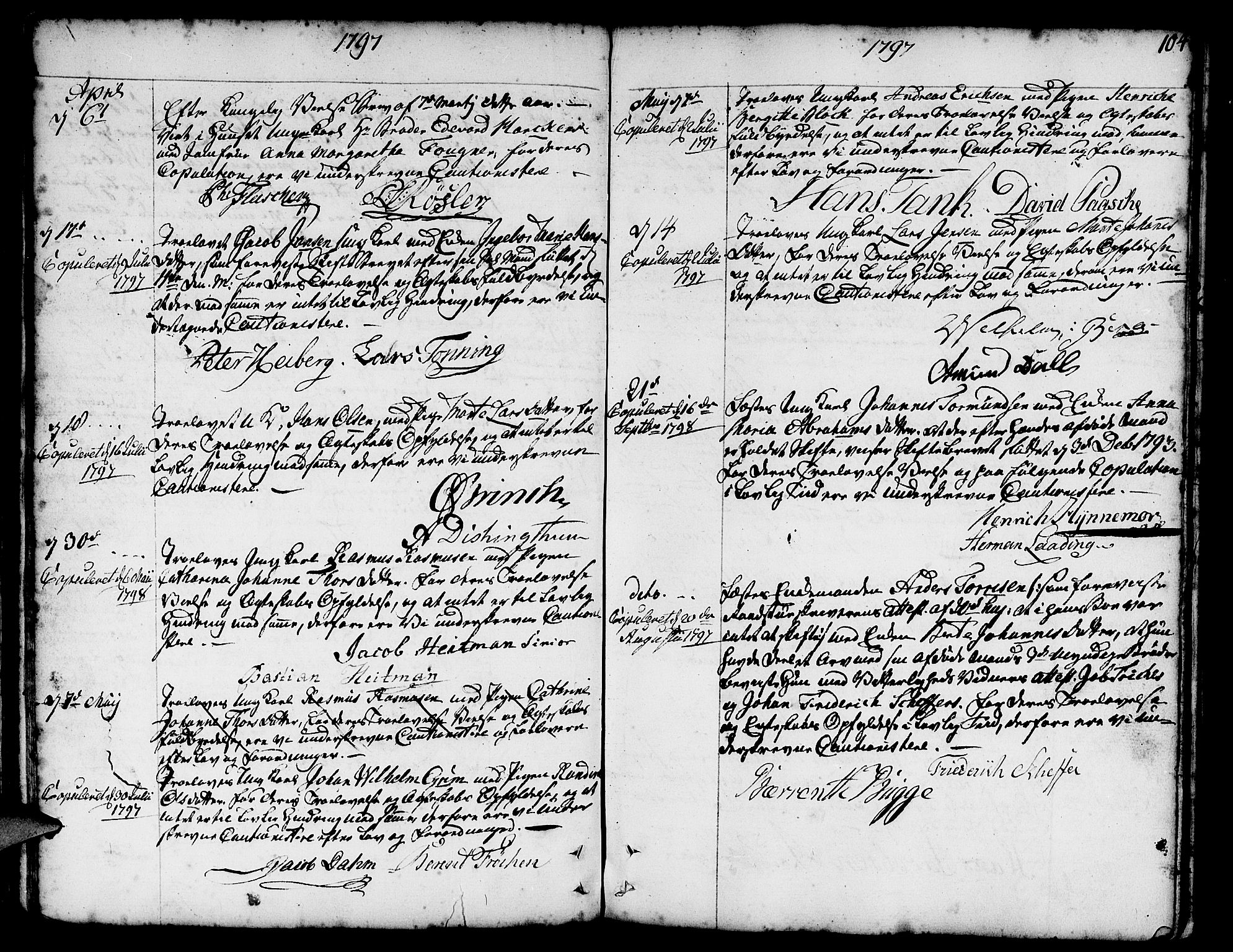 Nykirken Sokneprestembete, SAB/A-77101/H/Haa/L0008: Parish register (official) no. A 8, 1776-1814, p. 104