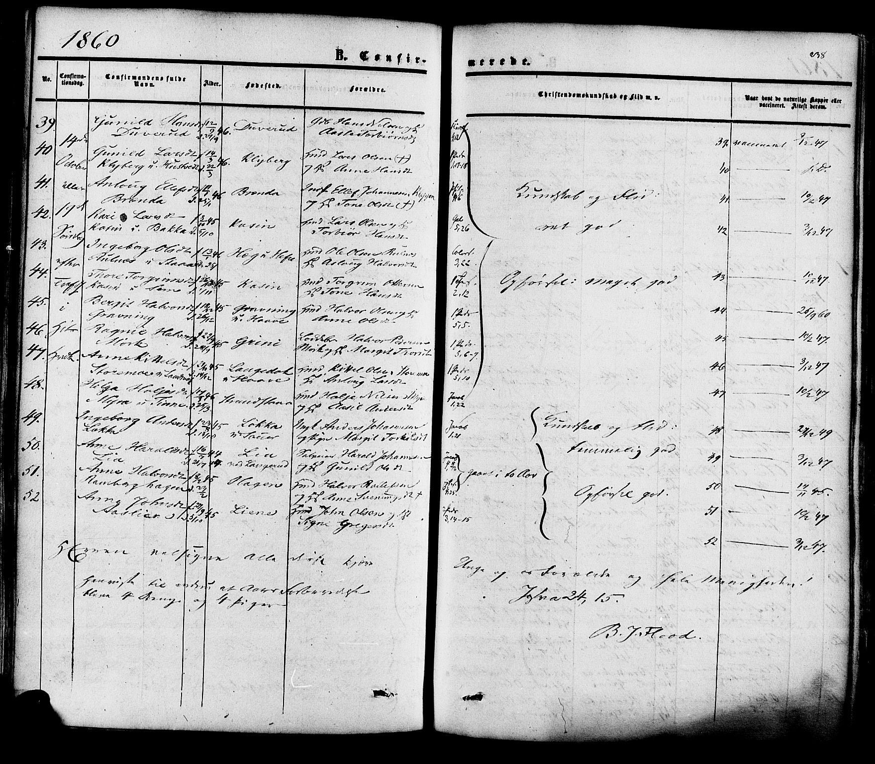 Heddal kirkebøker, SAKO/A-268/F/Fa/L0007: Parish register (official) no. I 7, 1855-1877, p. 238