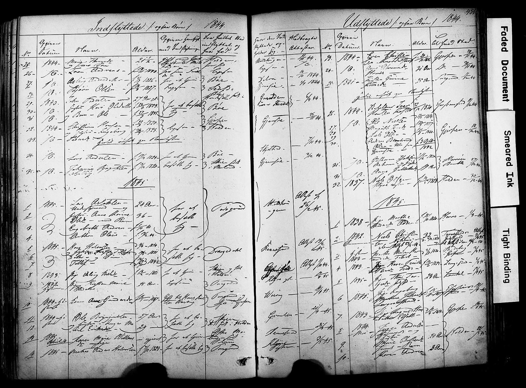 Solum kirkebøker, SAKO/A-306/F/Fa/L0006: Parish register (official) no. I 6, 1844-1855, p. 451