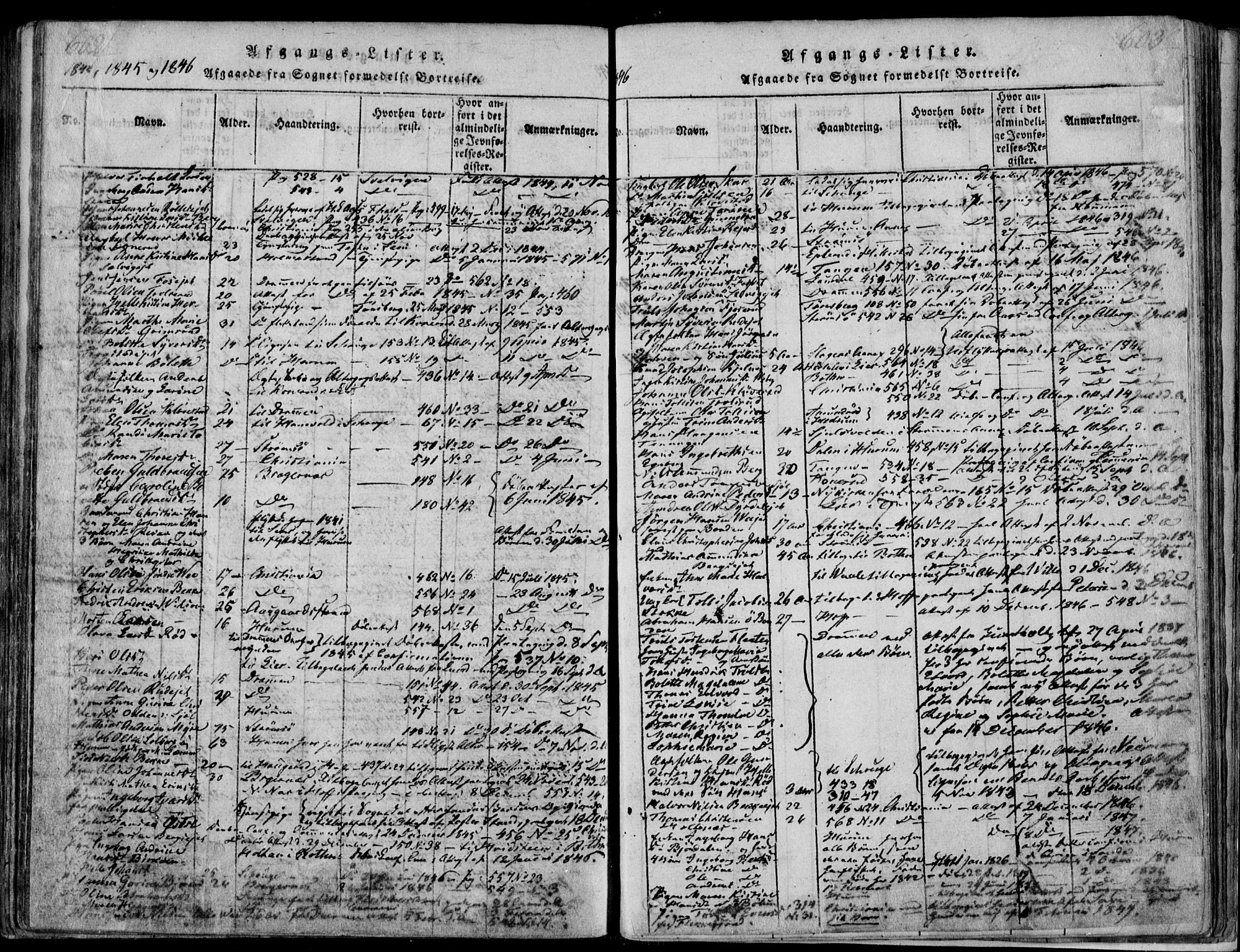 Sande Kirkebøker, SAKO/A-53/F/Fa/L0003: Parish register (official) no. 3, 1814-1847, p. 602-603