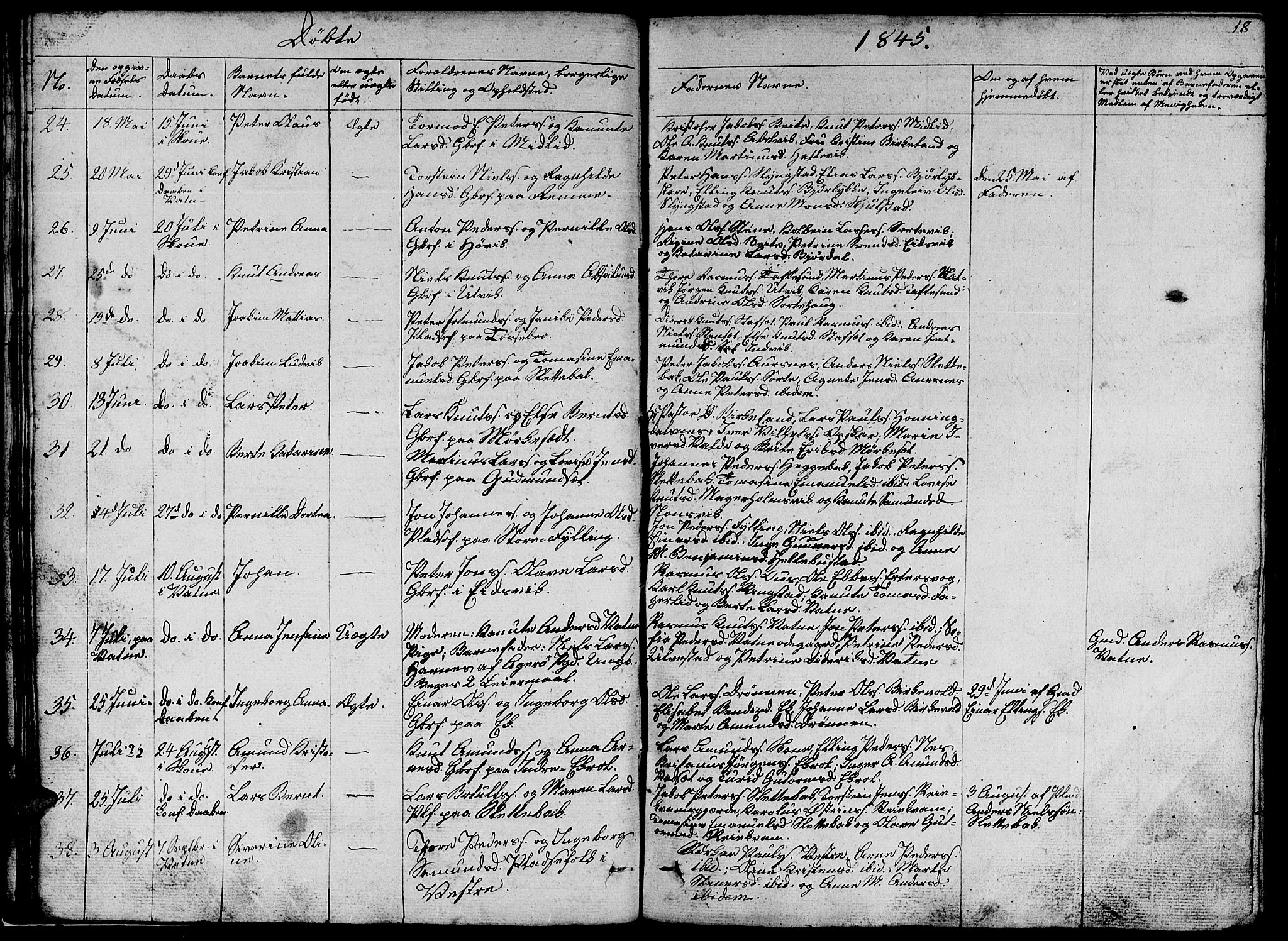 Ministerialprotokoller, klokkerbøker og fødselsregistre - Møre og Romsdal, AV/SAT-A-1454/524/L0362: Parish register (copy) no. 524C03, 1840-1854, p. 18