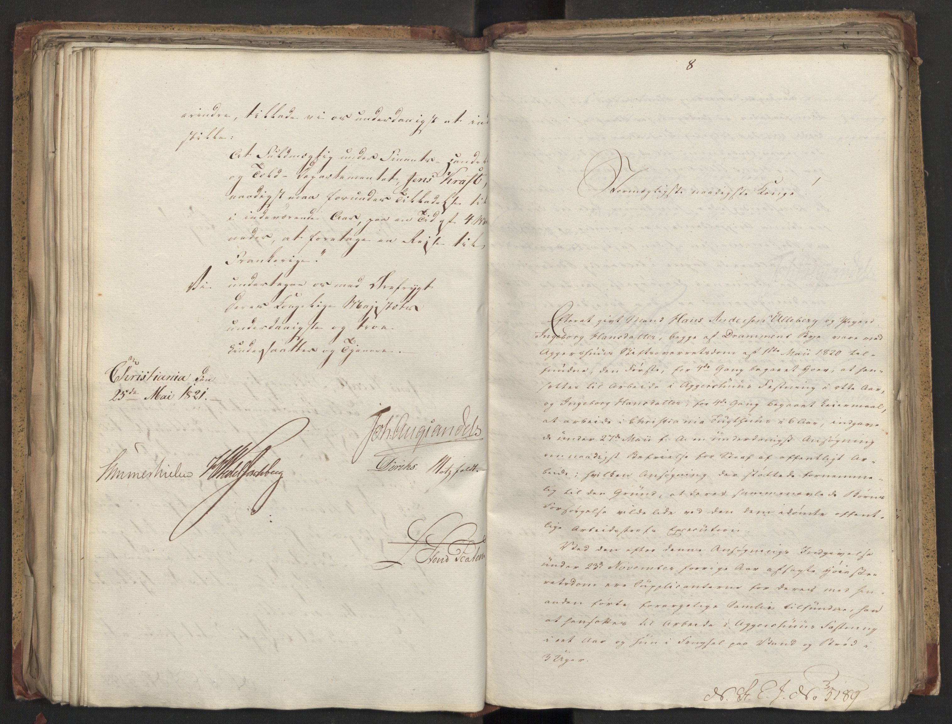 Statsrådsavdelingen i Stockholm, RA/S-1003/D/Da/L0026: Regjeringsinnstillinger nr. 5069-5274, 1821, p. 257