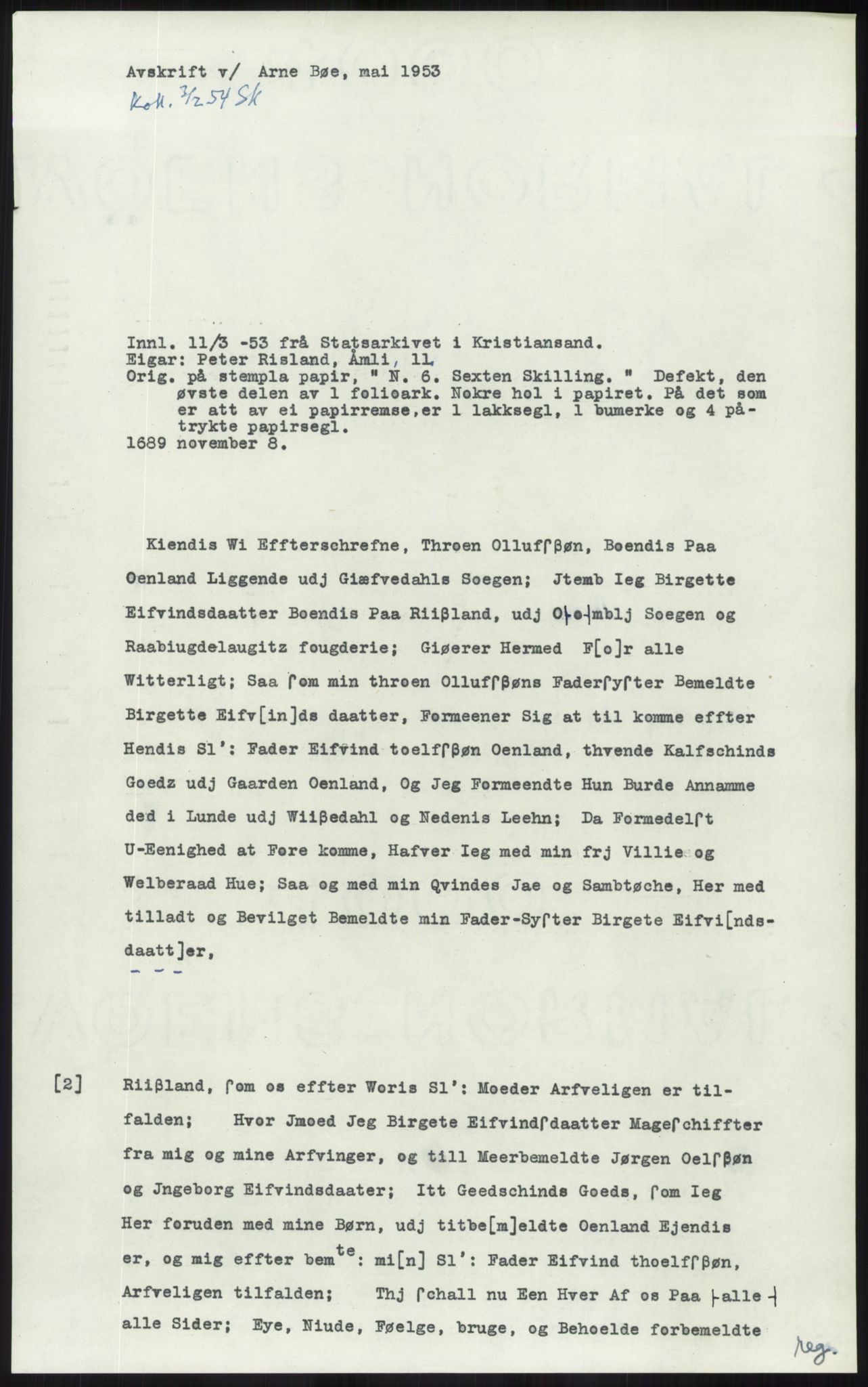 Samlinger til kildeutgivelse, Diplomavskriftsamlingen, AV/RA-EA-4053/H/Ha, p. 912