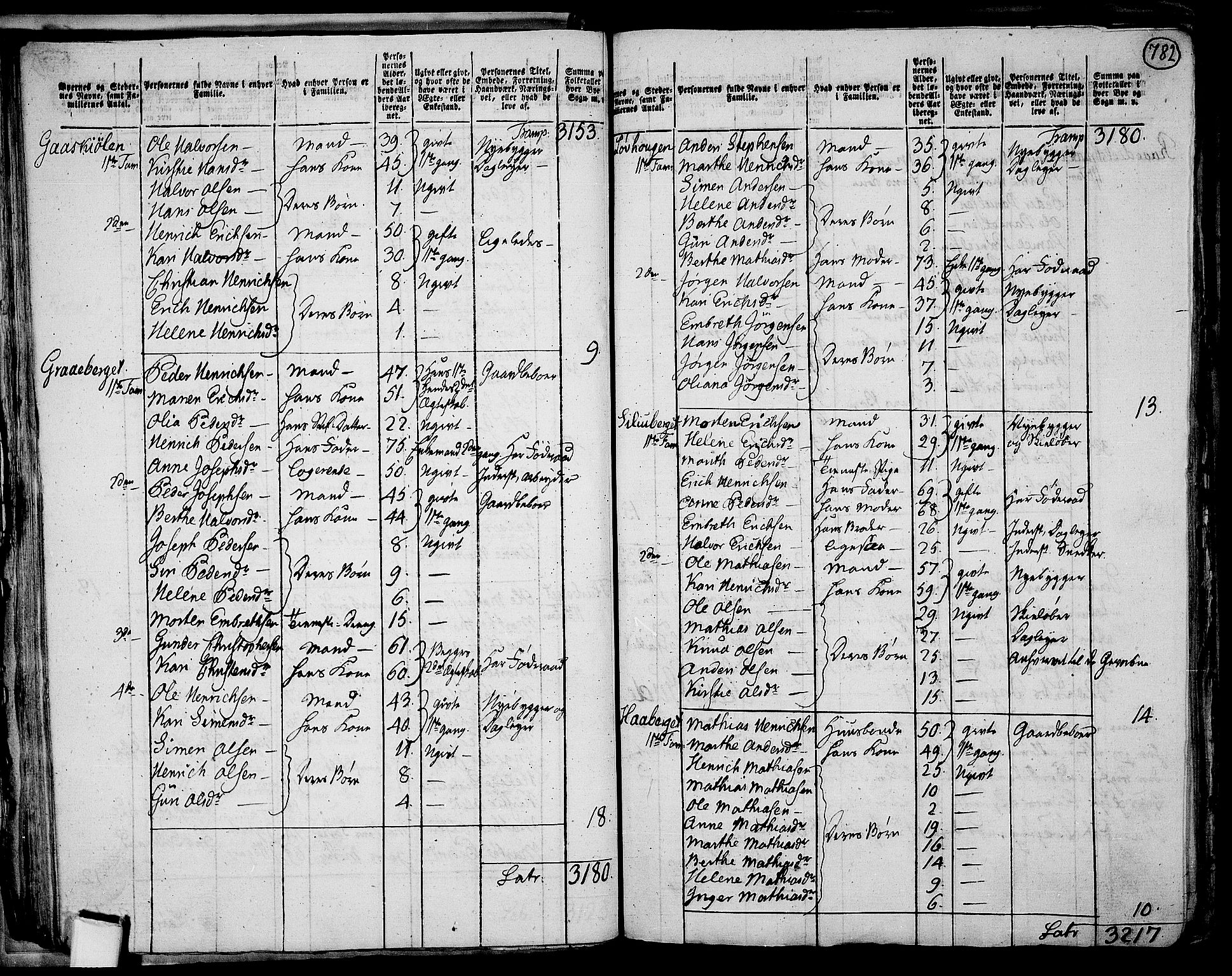 RA, 1801 census for 0427P Elverum, 1801, p. 781b-782a