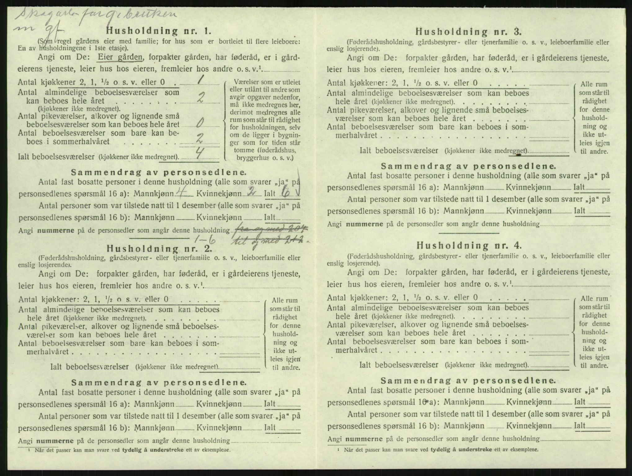 SAK, 1920 census for Landvik, 1920, p. 831