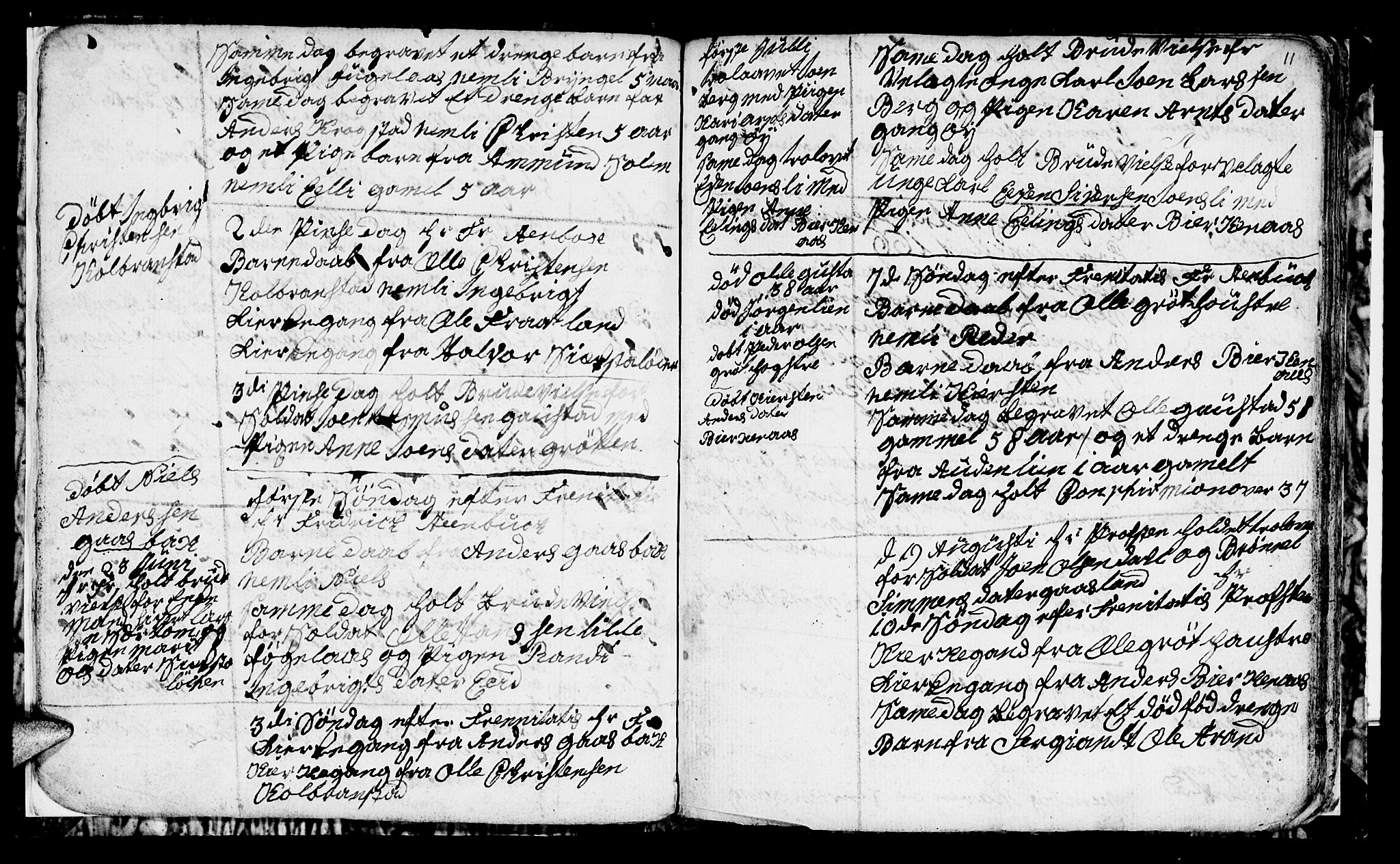 Ministerialprotokoller, klokkerbøker og fødselsregistre - Sør-Trøndelag, AV/SAT-A-1456/694/L1129: Parish register (copy) no. 694C01, 1793-1815, p. 11