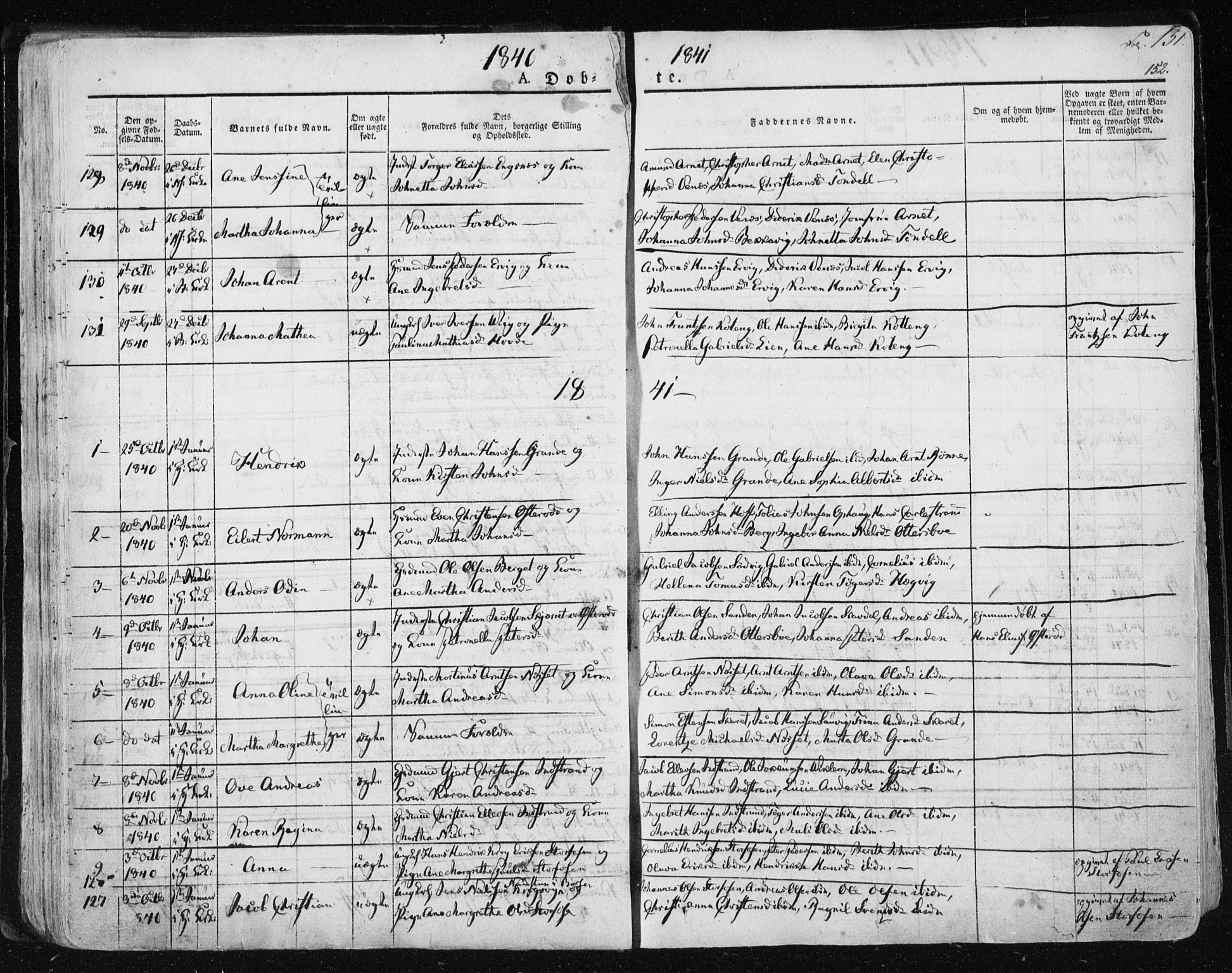 Ministerialprotokoller, klokkerbøker og fødselsregistre - Sør-Trøndelag, SAT/A-1456/659/L0735: Parish register (official) no. 659A05, 1826-1841, p. 151