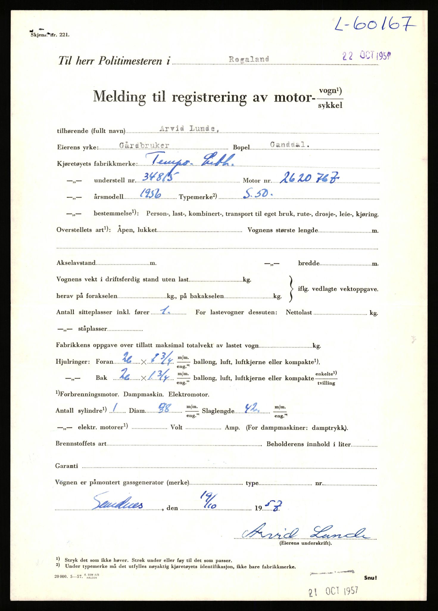 Stavanger trafikkstasjon, AV/SAST-A-101942/0/F/L0059: L-60000 - L-60699, 1930-1971, p. 349