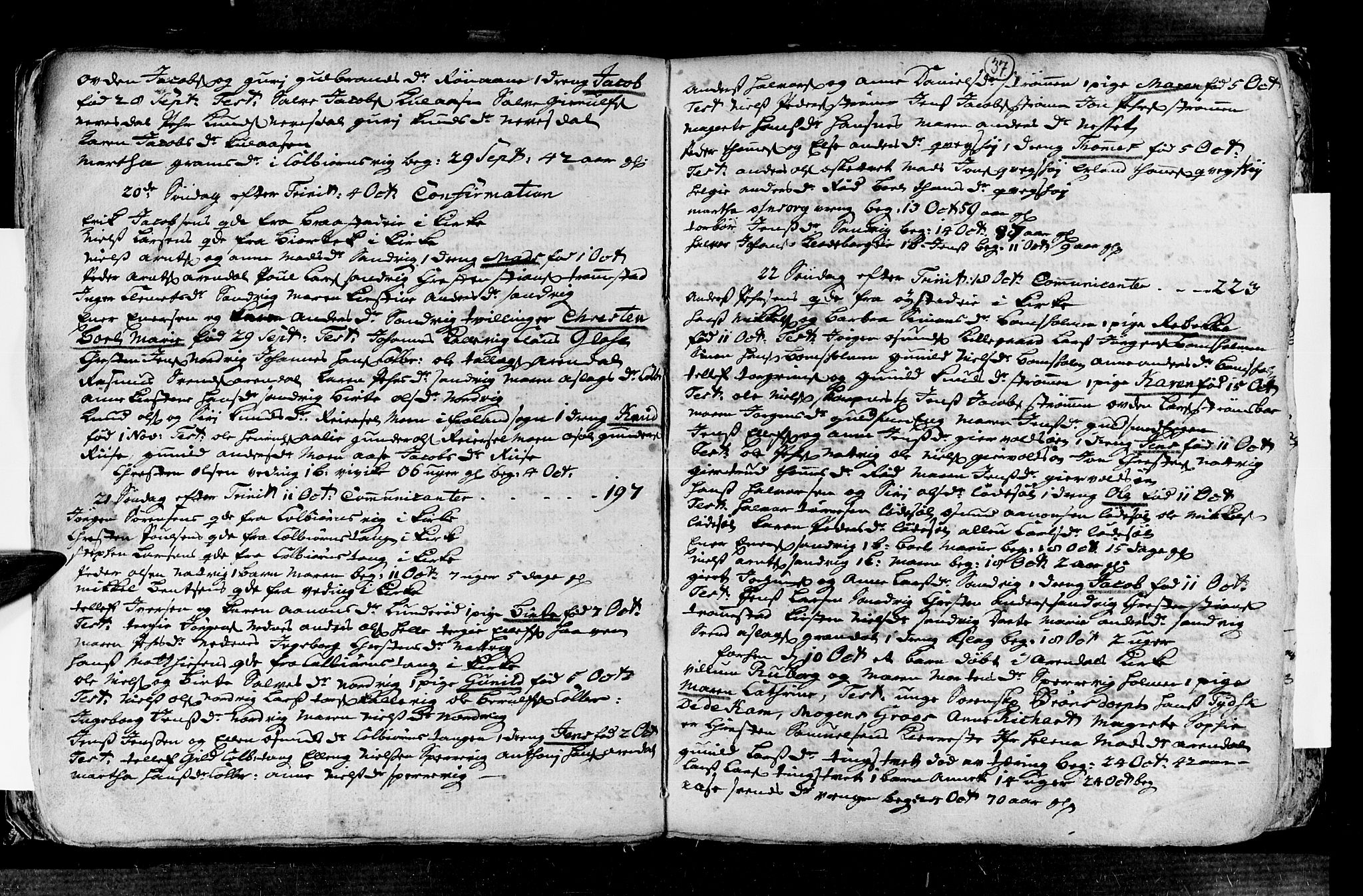 Øyestad sokneprestkontor, AV/SAK-1111-0049/F/Fa/L0006: Parish register (official) no. A 6, 1758-1776, p. 37