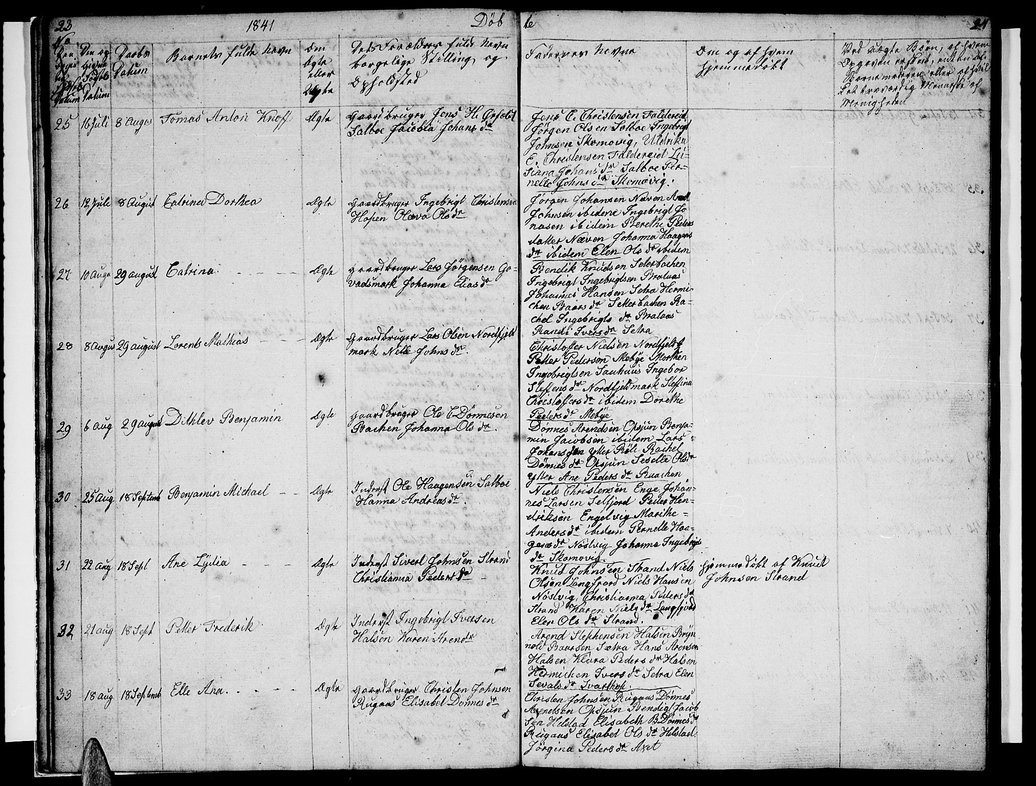 Ministerialprotokoller, klokkerbøker og fødselsregistre - Nordland, AV/SAT-A-1459/814/L0228: Parish register (copy) no. 814C01, 1838-1858, p. 23-24