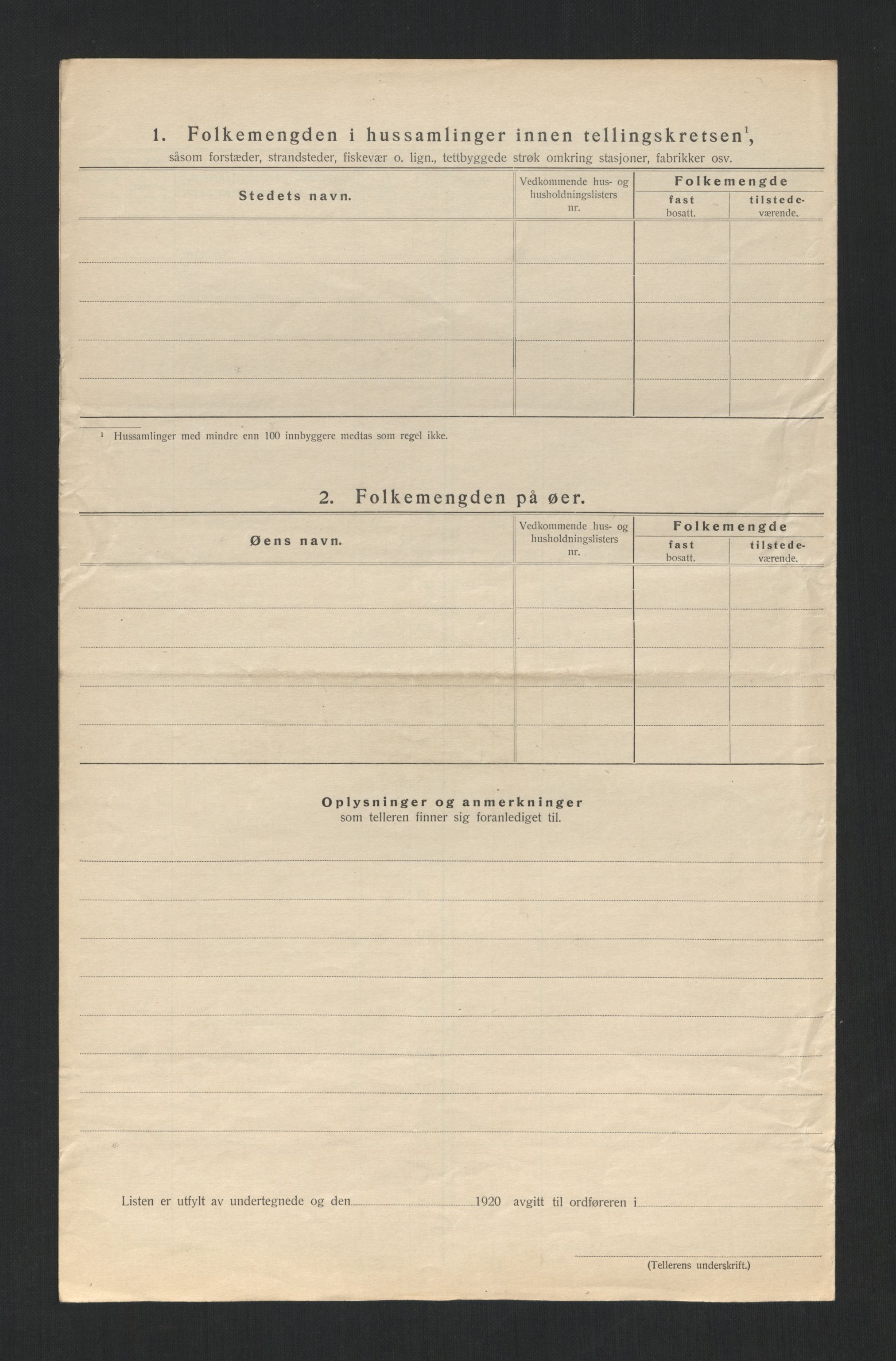 SAT, 1920 census for Sandvollan, 1920, p. 14