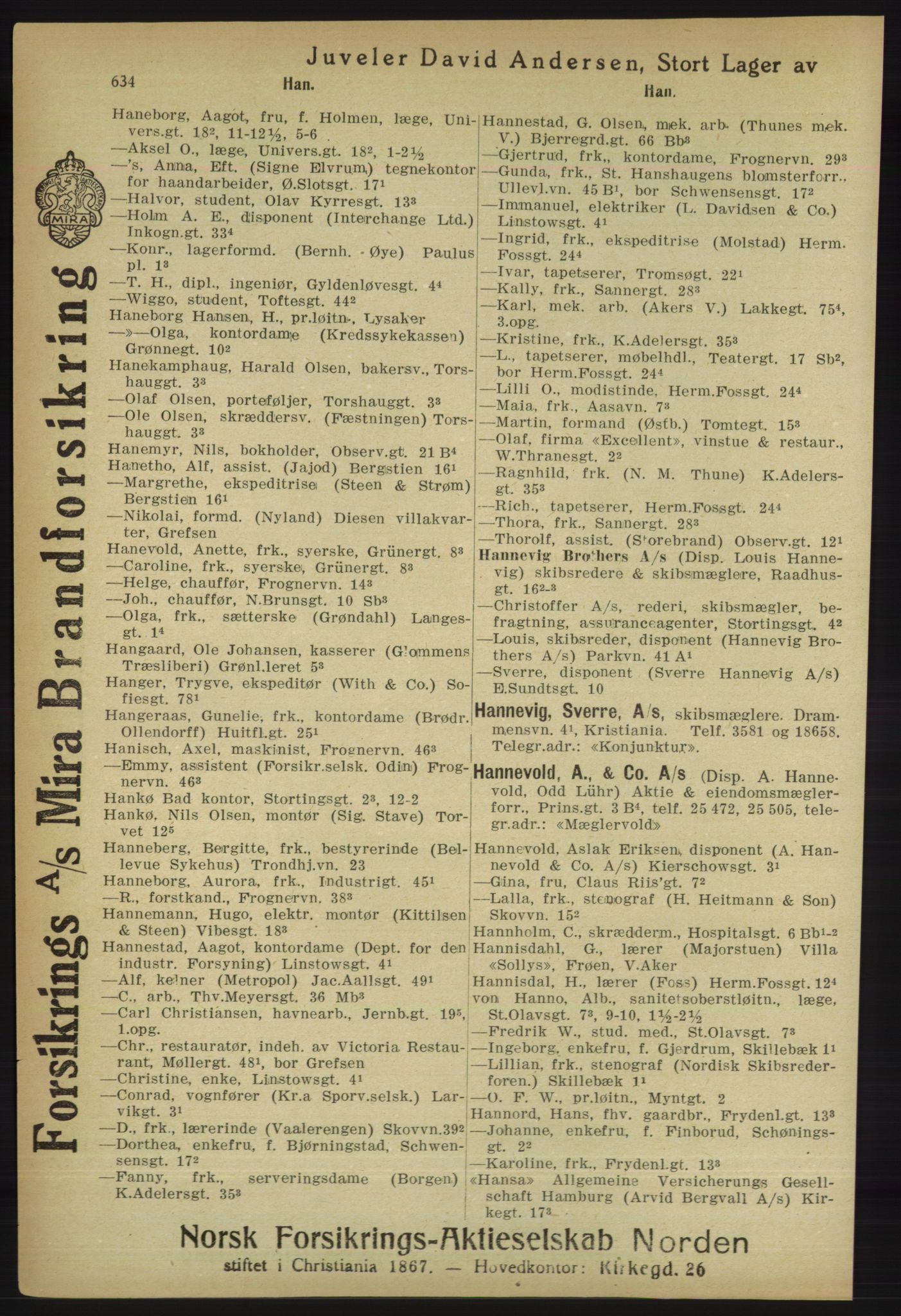 Kristiania/Oslo adressebok, PUBL/-, 1918, p. 659