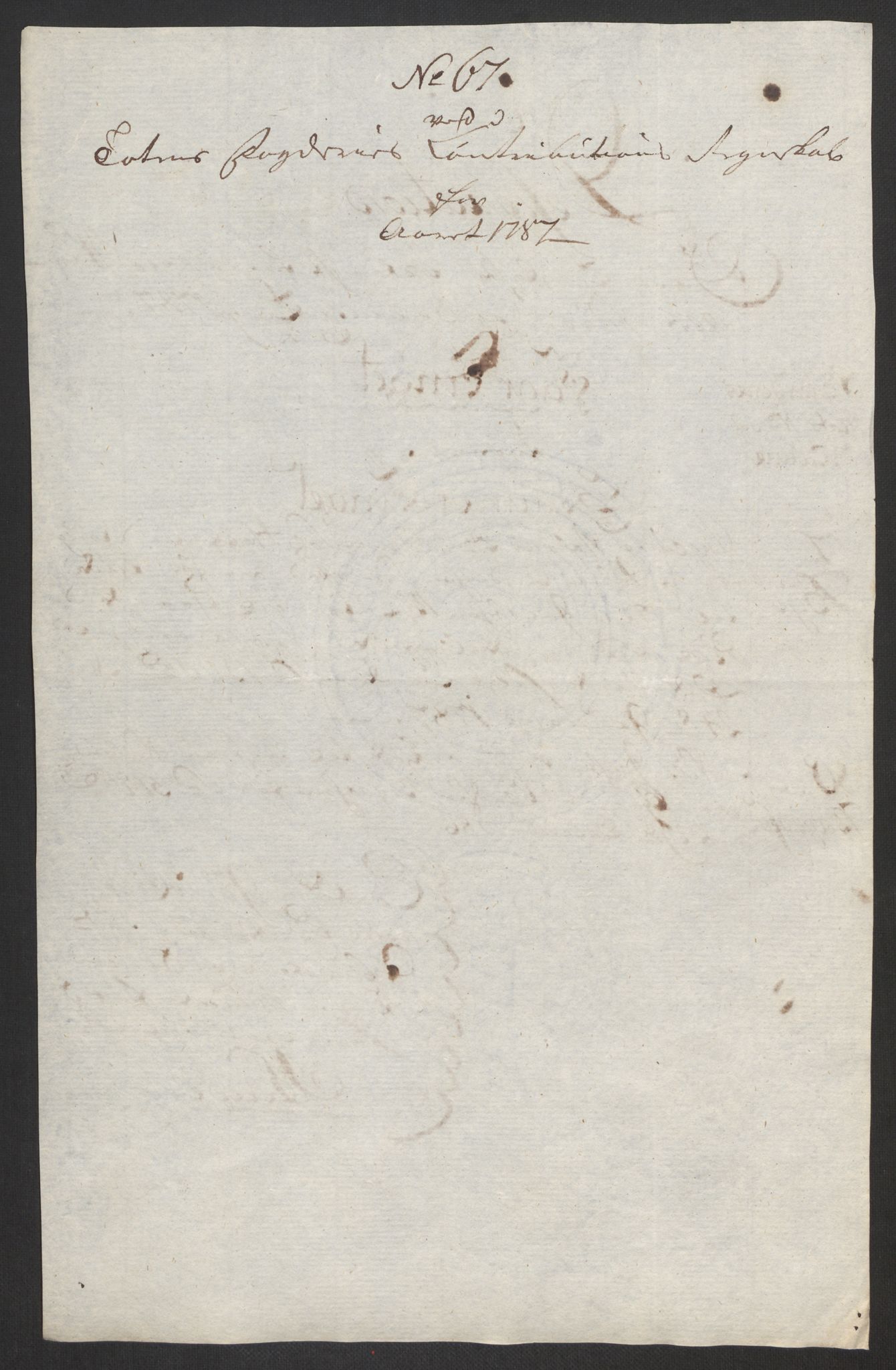 Rentekammeret inntil 1814, Reviderte regnskaper, Fogderegnskap, RA/EA-4092/R19/L1374: Fogderegnskap Toten, Hadeland og Vardal, 1787, p. 221