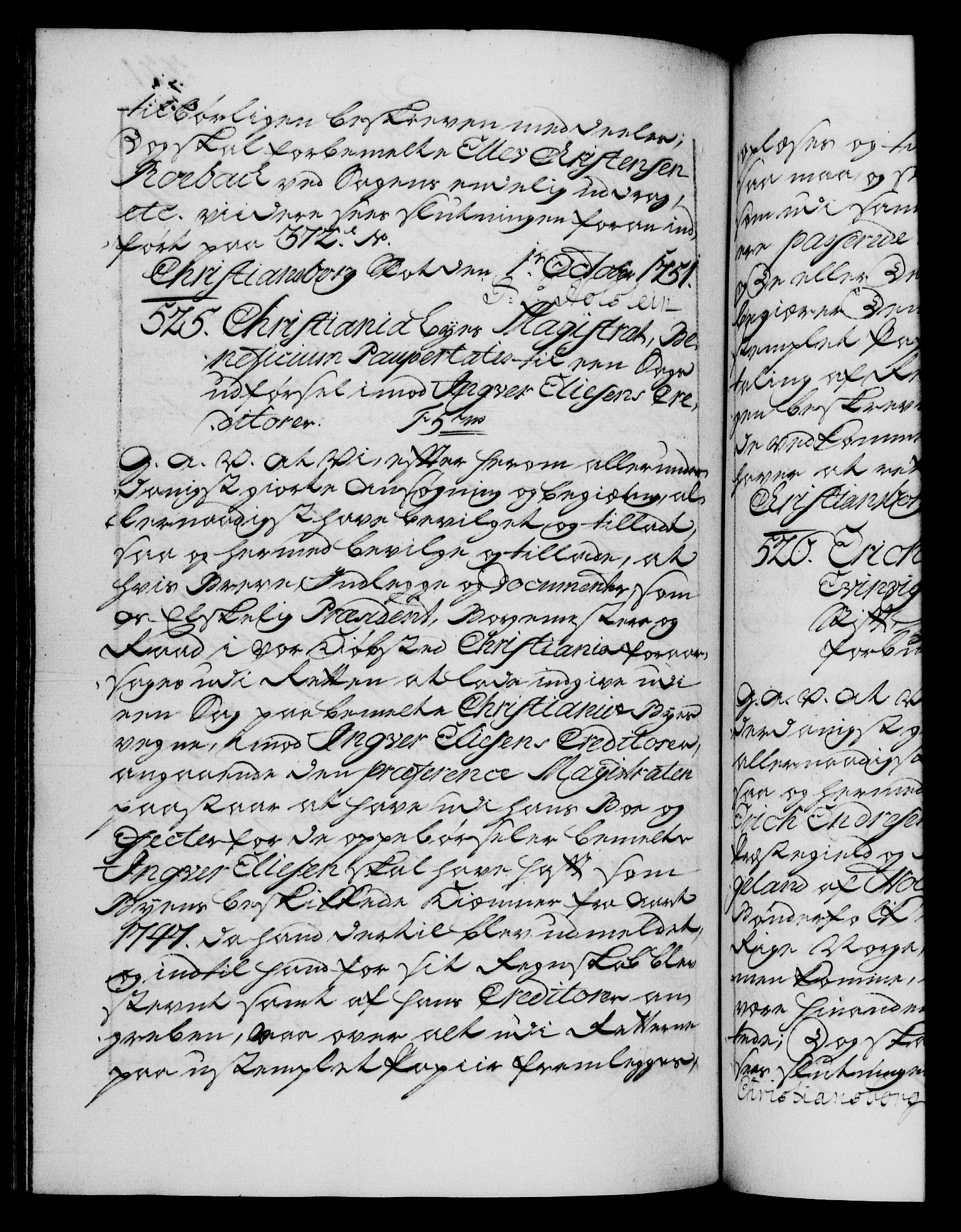 Danske Kanselli 1572-1799, RA/EA-3023/F/Fc/Fca/Fcaa/L0037: Norske registre, 1751-1752, p. 321b