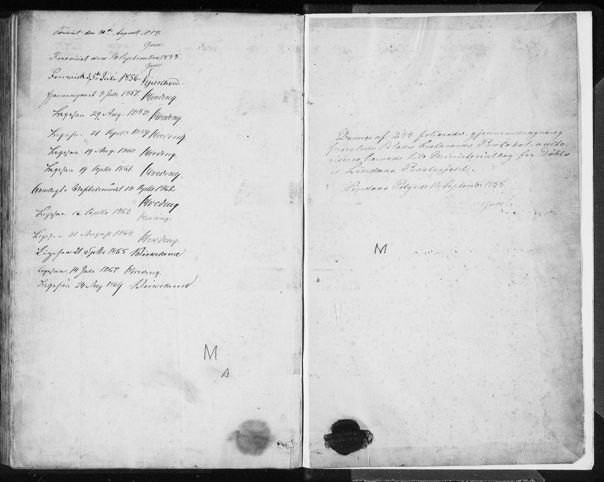 Lindås Sokneprestembete, SAB/A-76701/H/Haa: Parish register (official) no. A 11, 1854-1869