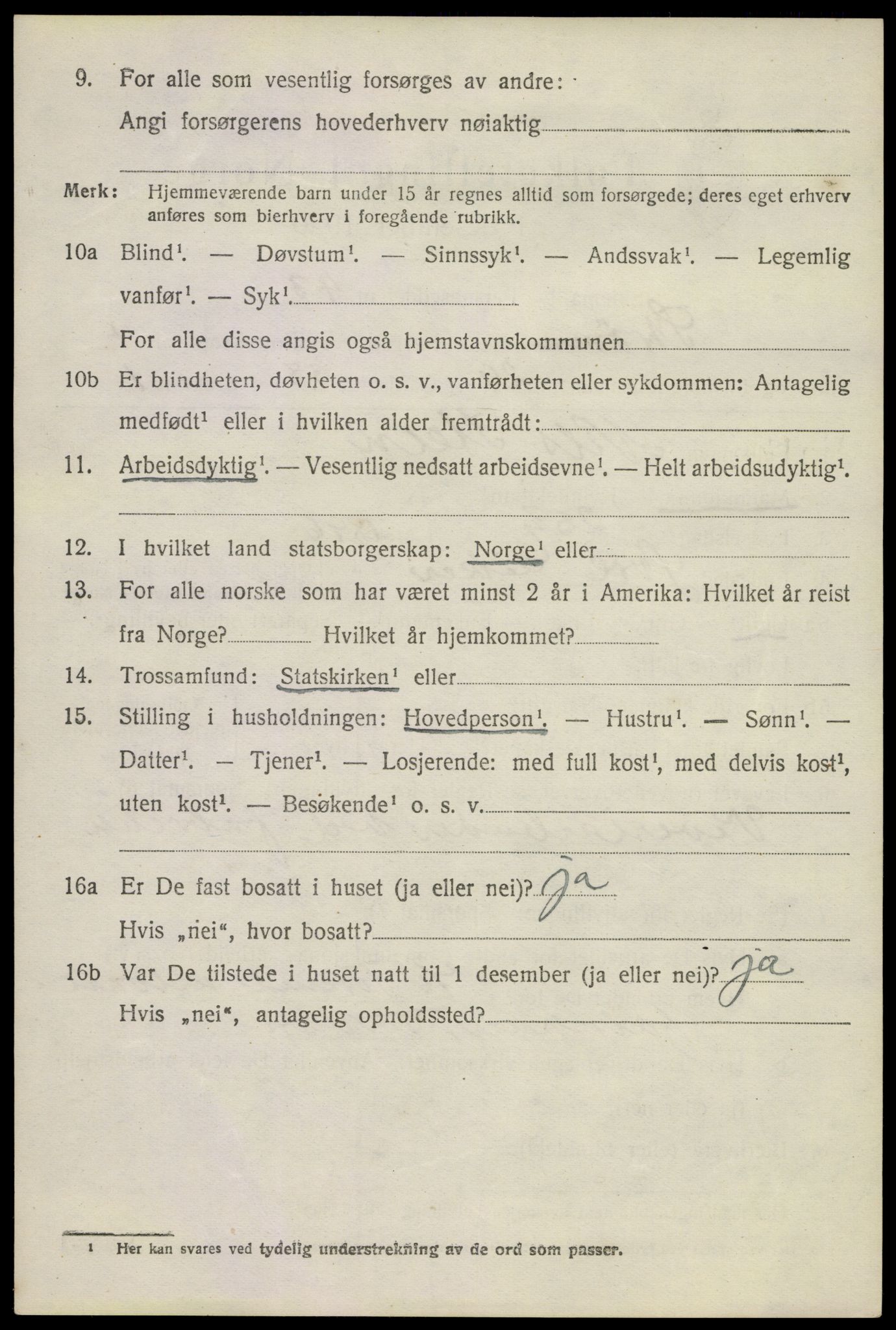 SAKO, 1920 census for Strømm, 1920, p. 3512