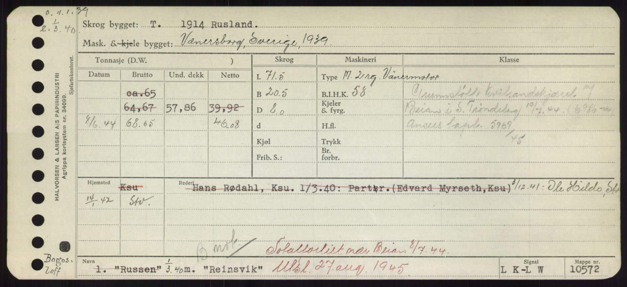 Sjøfartsdirektoratet med forløpere, Skipsmålingen, RA/S-1627/H/Hd/L0030: Fartøy, Q-Riv, p. 379