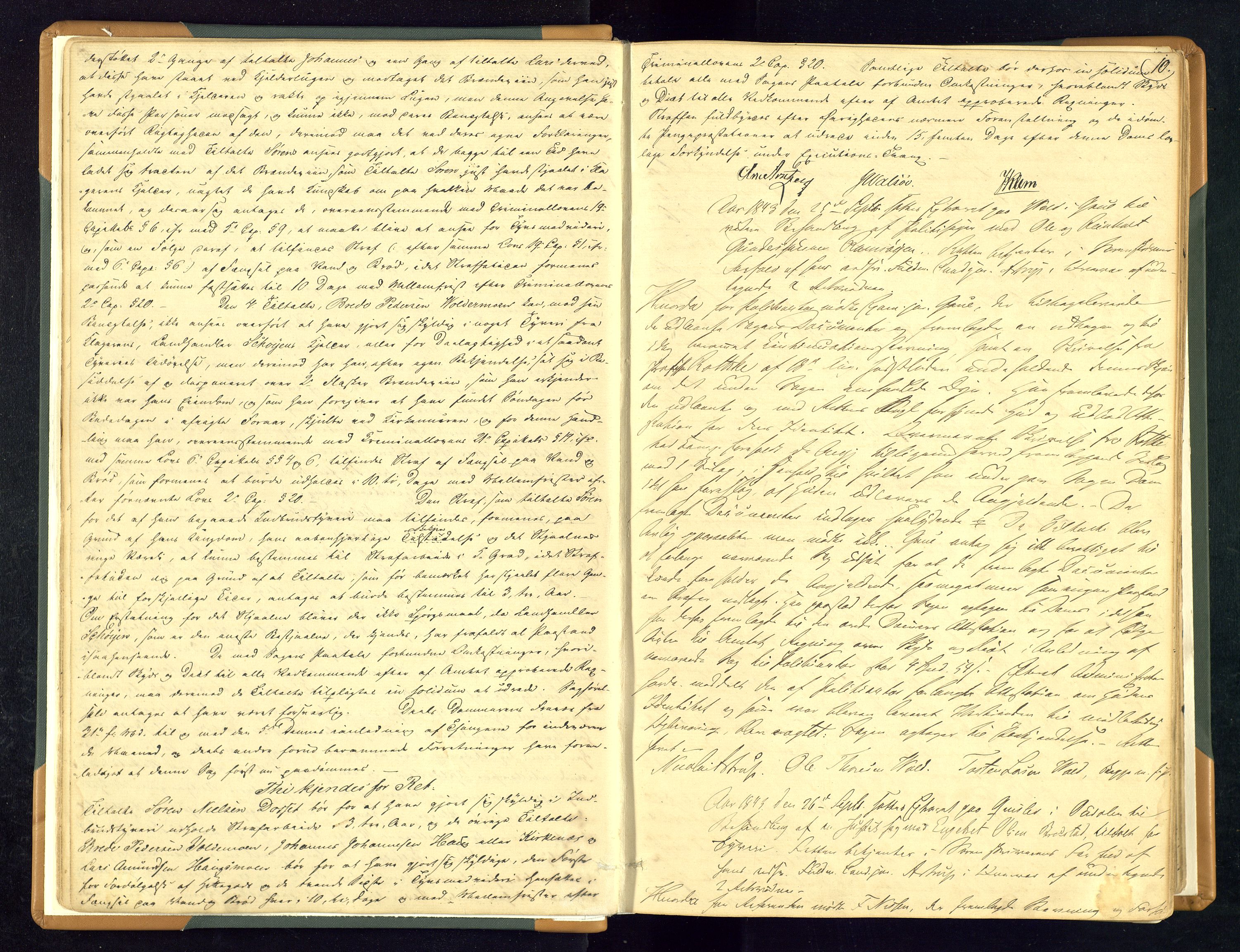 Solør tingrett, AV/SAH-TING-008/G/Gc/Gca/L0002: Ekstrarettsprotokoll, 1843-1849, p. 10