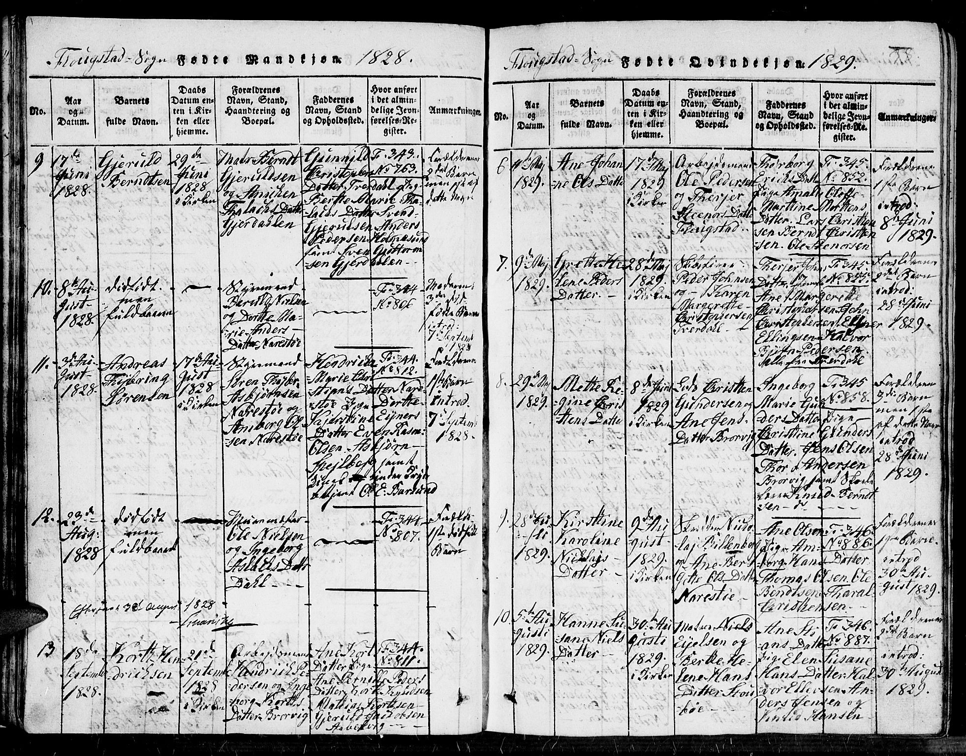 Dypvåg sokneprestkontor, AV/SAK-1111-0007/F/Fb/Fbb/L0001: Parish register (copy) no. B 1, 1816-1850, p. 38