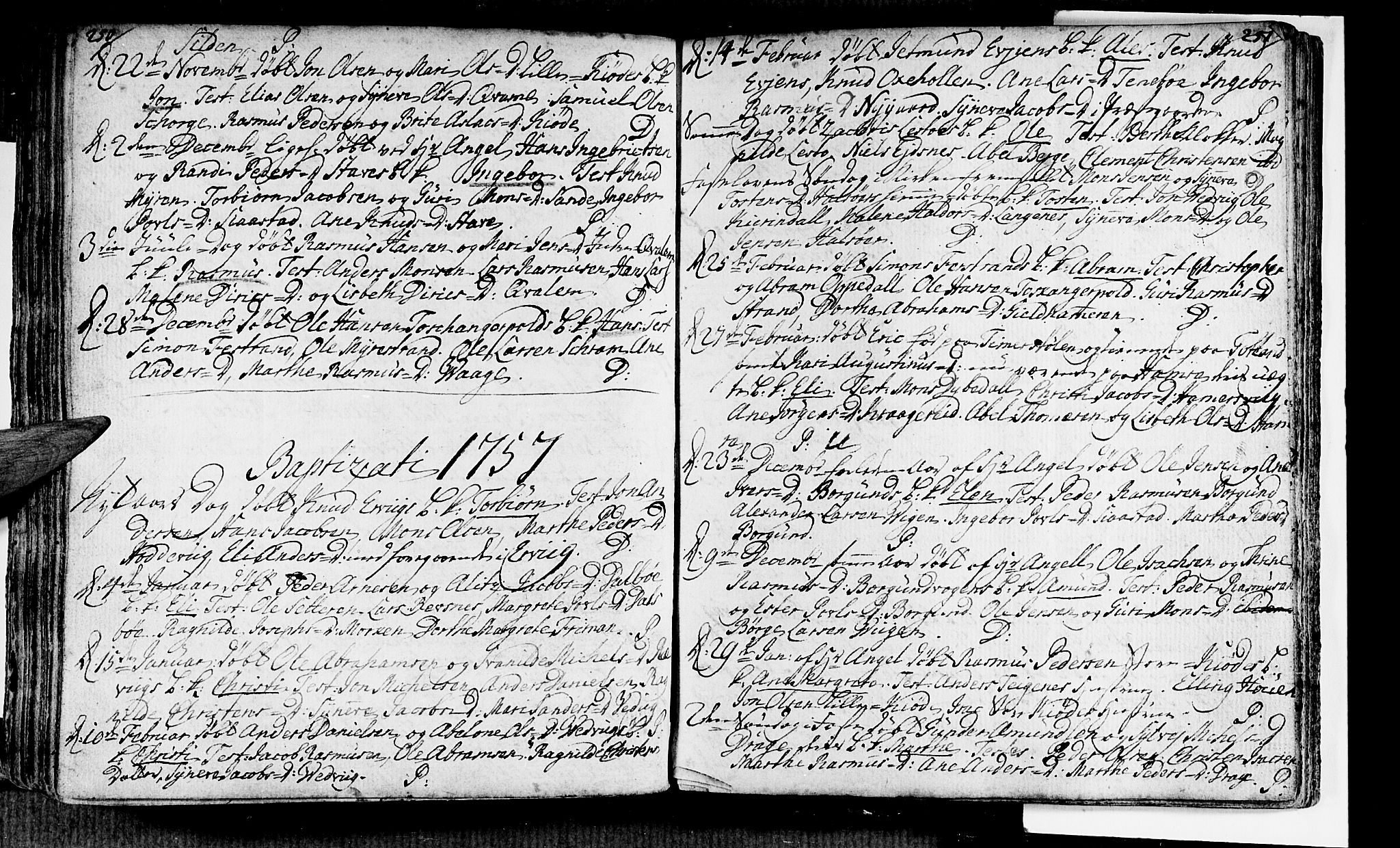 Selje sokneprestembete, AV/SAB-A-99938/H/Ha/Haa/Haaa: Parish register (official) no. A 4, 1743-1759, p. 250-251