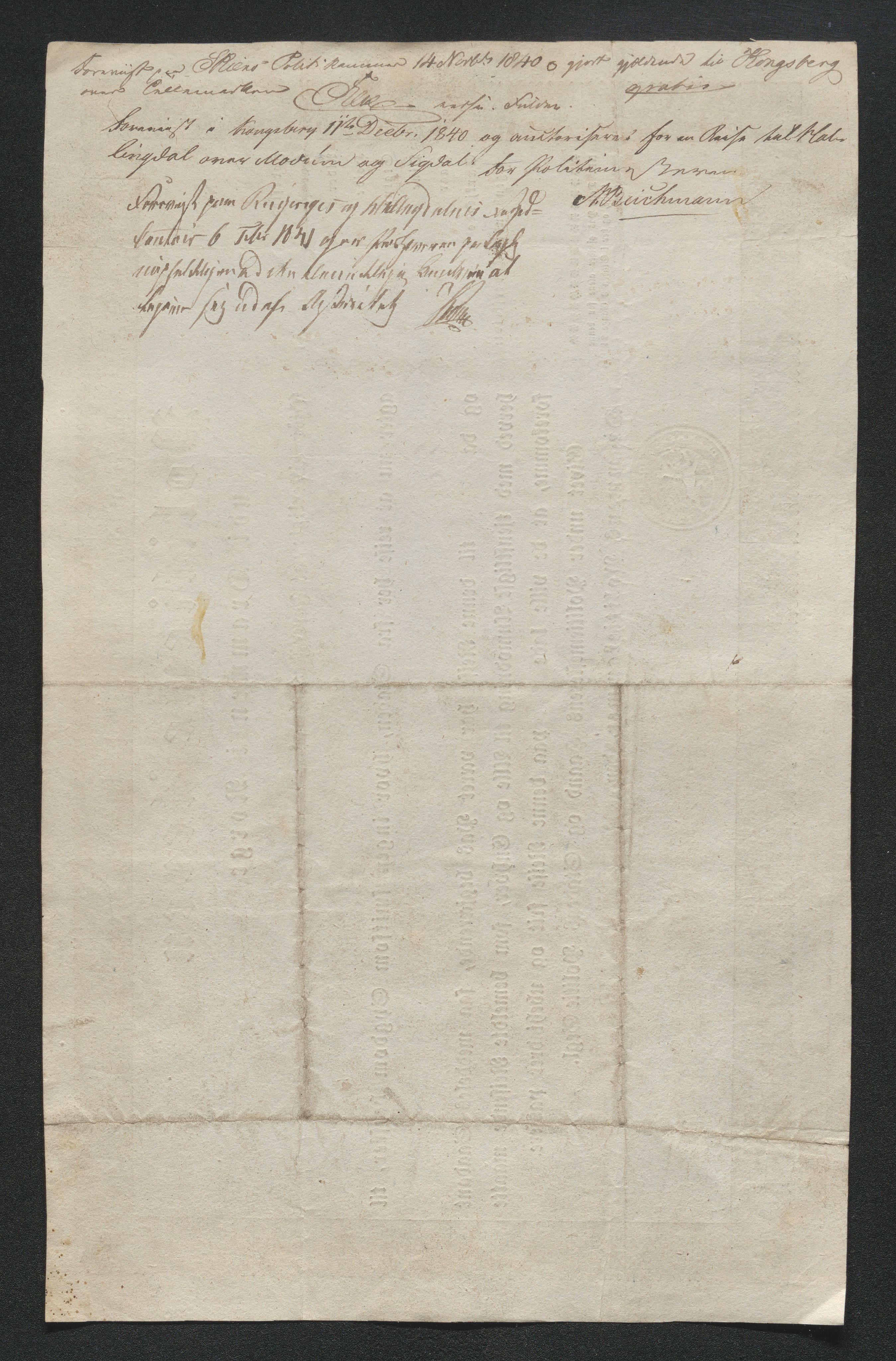 Drammen politikammer, AV/SAKO-A-623/I/Ia/Iab/L0006: Innleverte pass, 1841-1842, p. 45