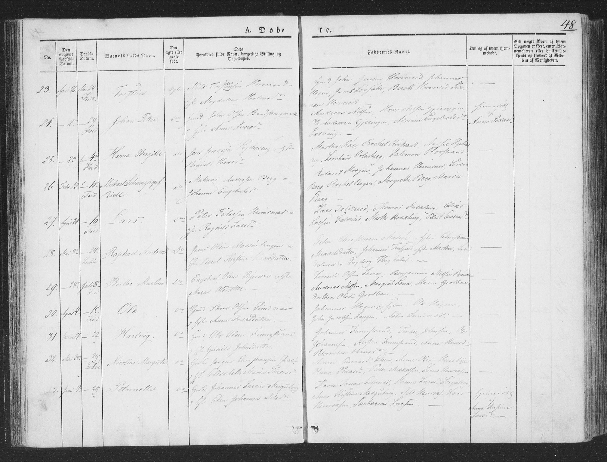 Ministerialprotokoller, klokkerbøker og fødselsregistre - Nord-Trøndelag, AV/SAT-A-1458/780/L0639: Parish register (official) no. 780A04, 1830-1844, p. 48