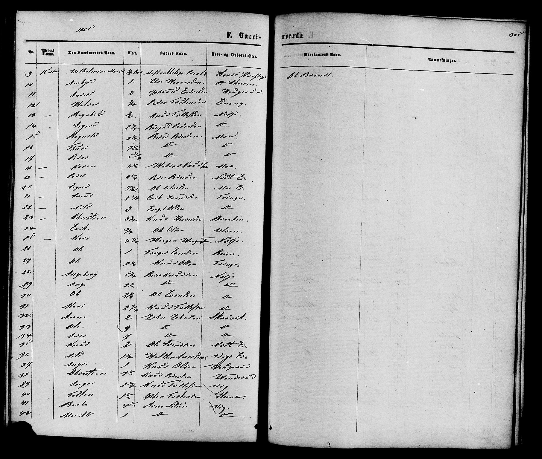 Vestre Slidre prestekontor, AV/SAH-PREST-136/H/Ha/Haa/L0003: Parish register (official) no. 3, 1865-1880, p. 305