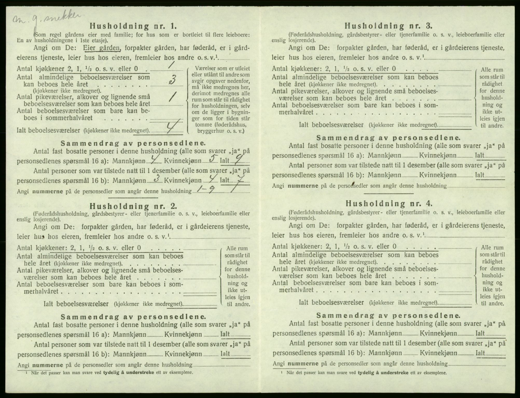 SAB, 1920 census for Stord, 1920, p. 755