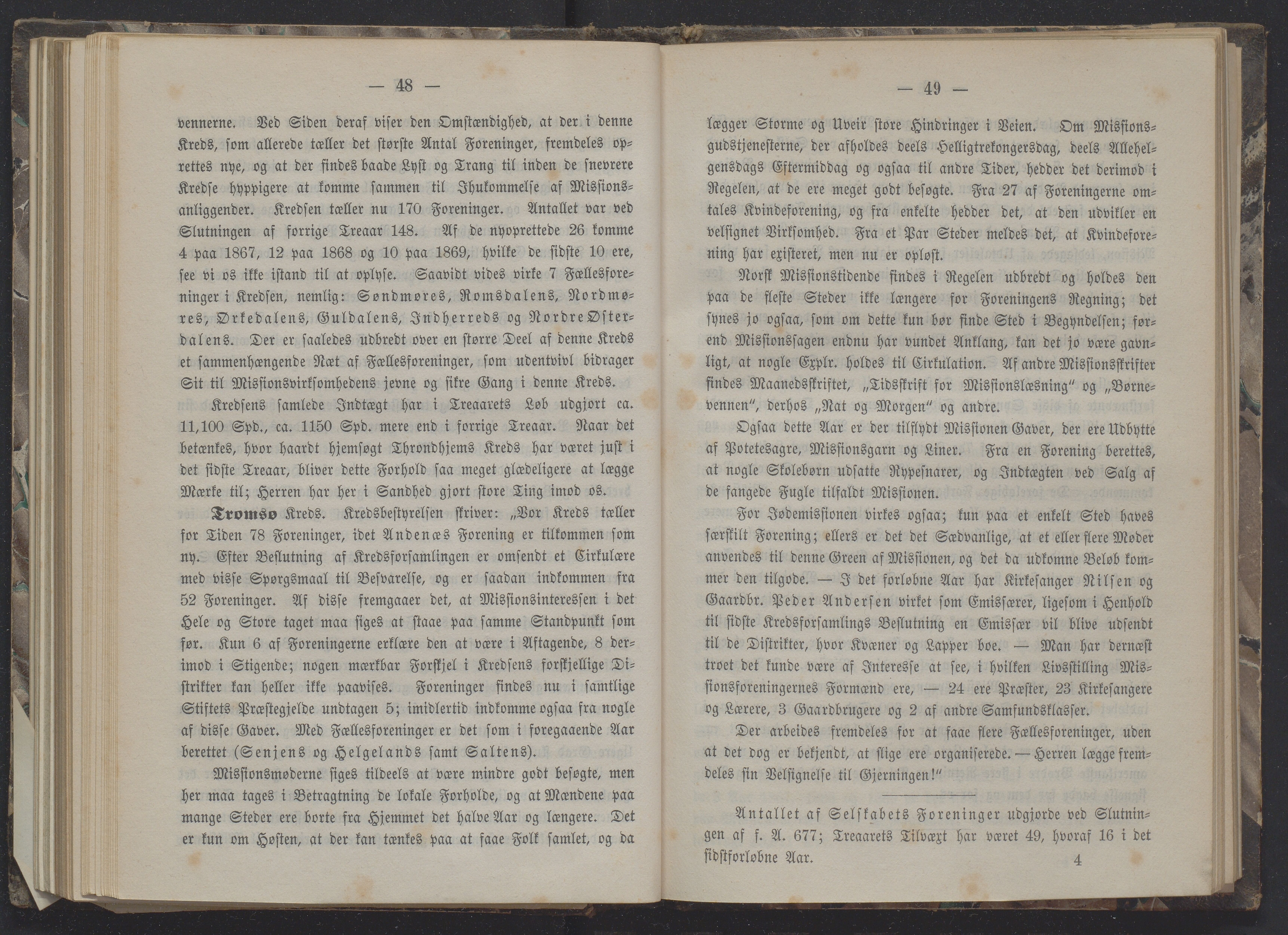 Det Norske Misjonsselskap - hovedadministrasjonen, VID/MA-A-1045/D/Db/Dba/L0337/0009: Beretninger, Bøker, Skrifter o.l   / Årsberetninger 28 , 1870, p. 48-49