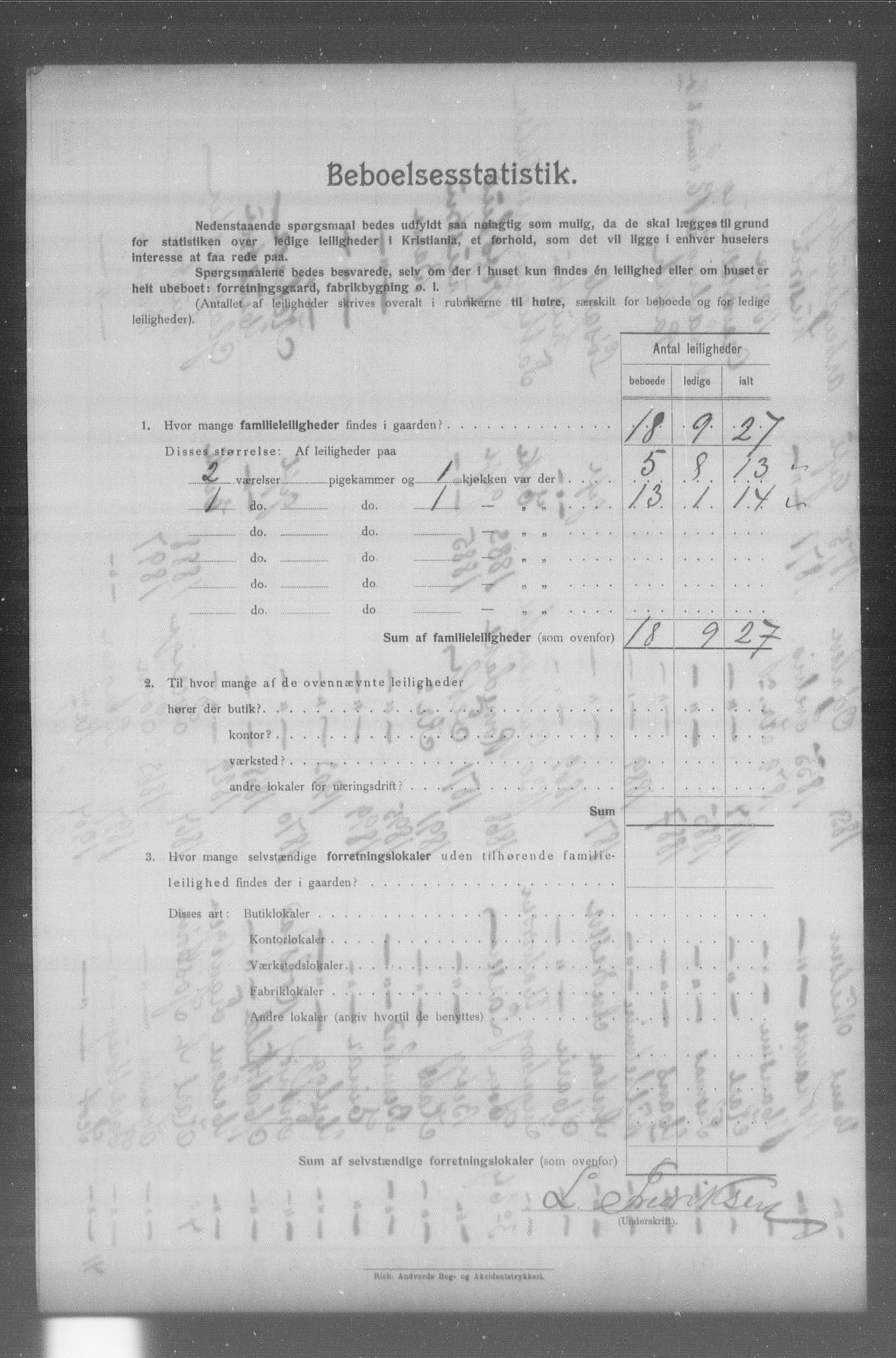 OBA, Municipal Census 1904 for Kristiania, 1904, p. 19961