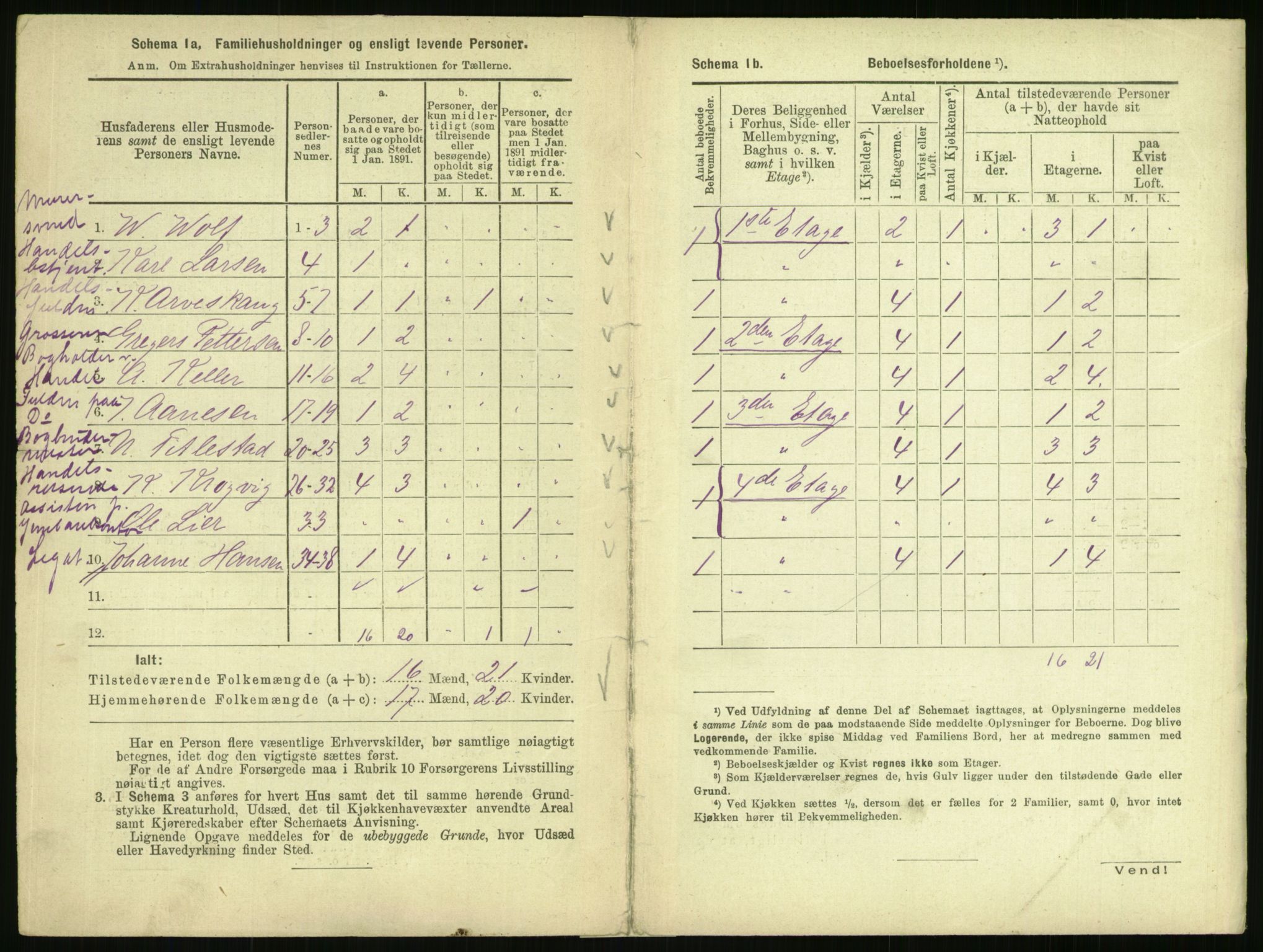 RA, 1891 census for 0301 Kristiania, 1891, p. 46829