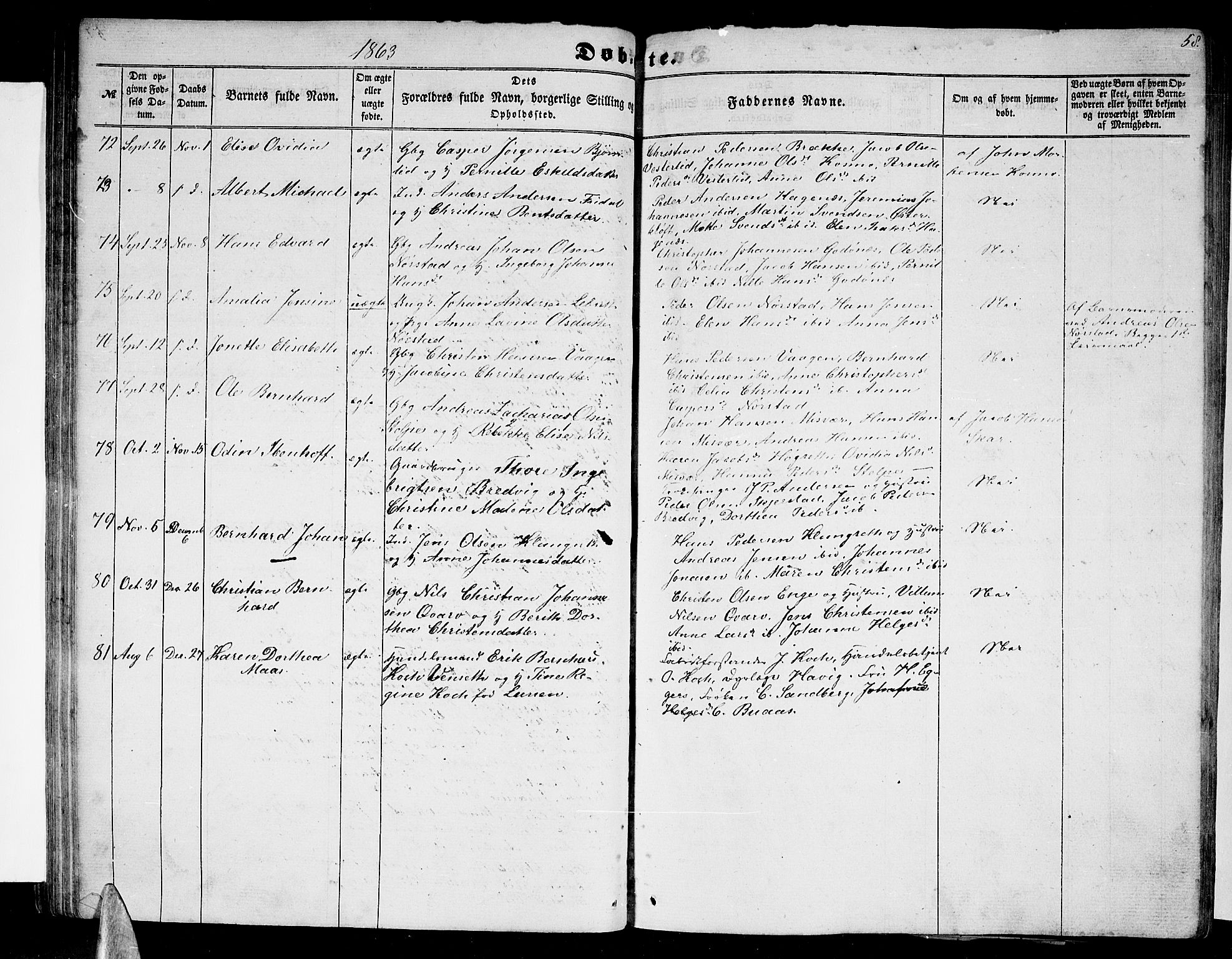 Ministerialprotokoller, klokkerbøker og fødselsregistre - Nordland, SAT/A-1459/852/L0753: Parish register (copy) no. 852C04, 1856-1877, p. 58