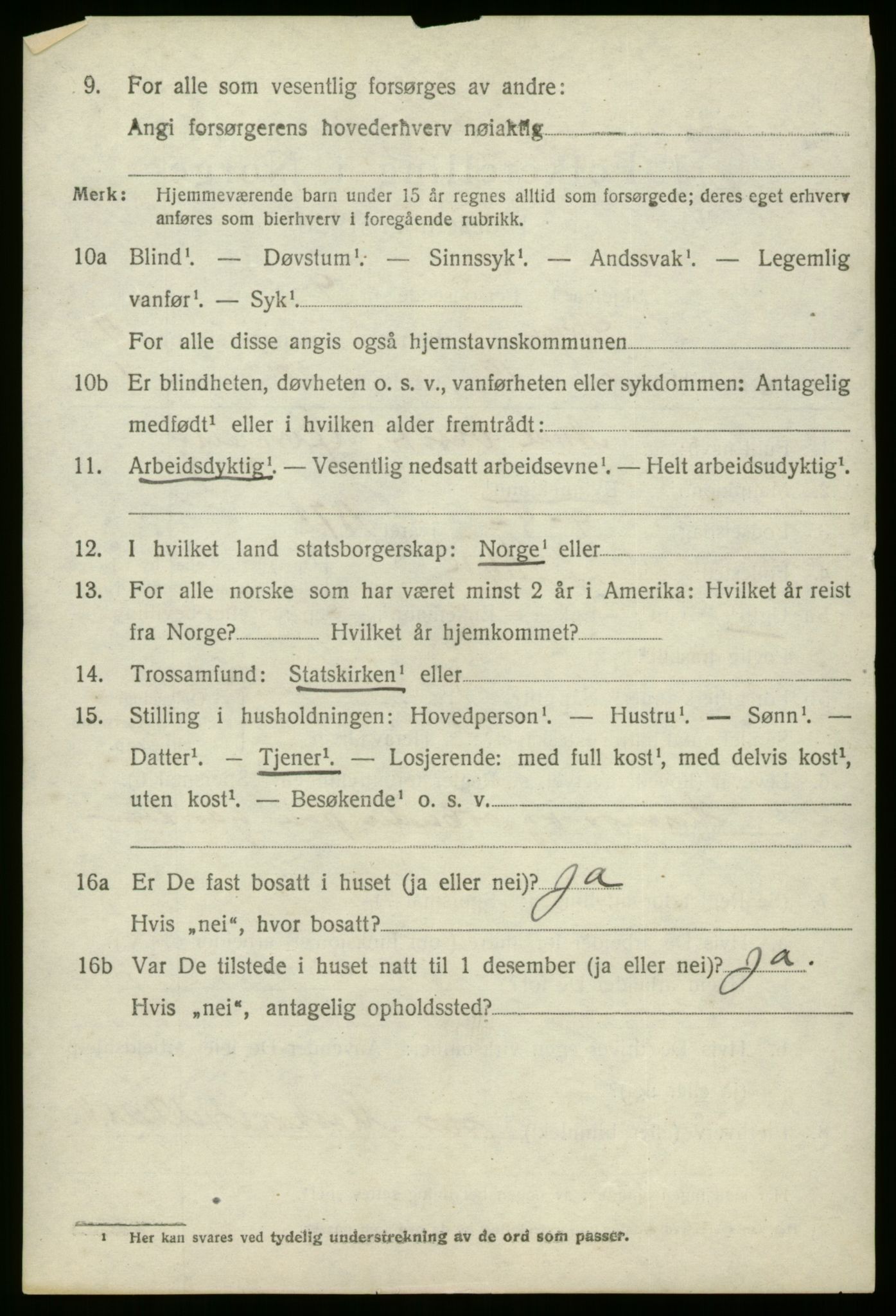 SAB, 1920 census for Stryn, 1920, p. 5459