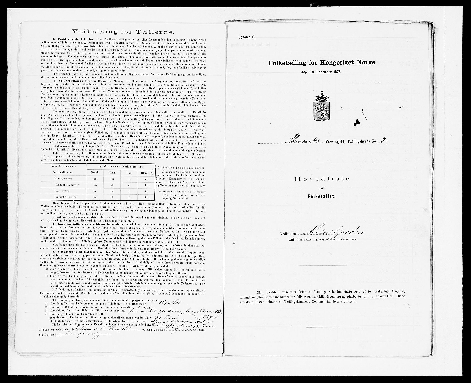 SAB, 1875 census for 1212P Skånevik, 1875, p. 6