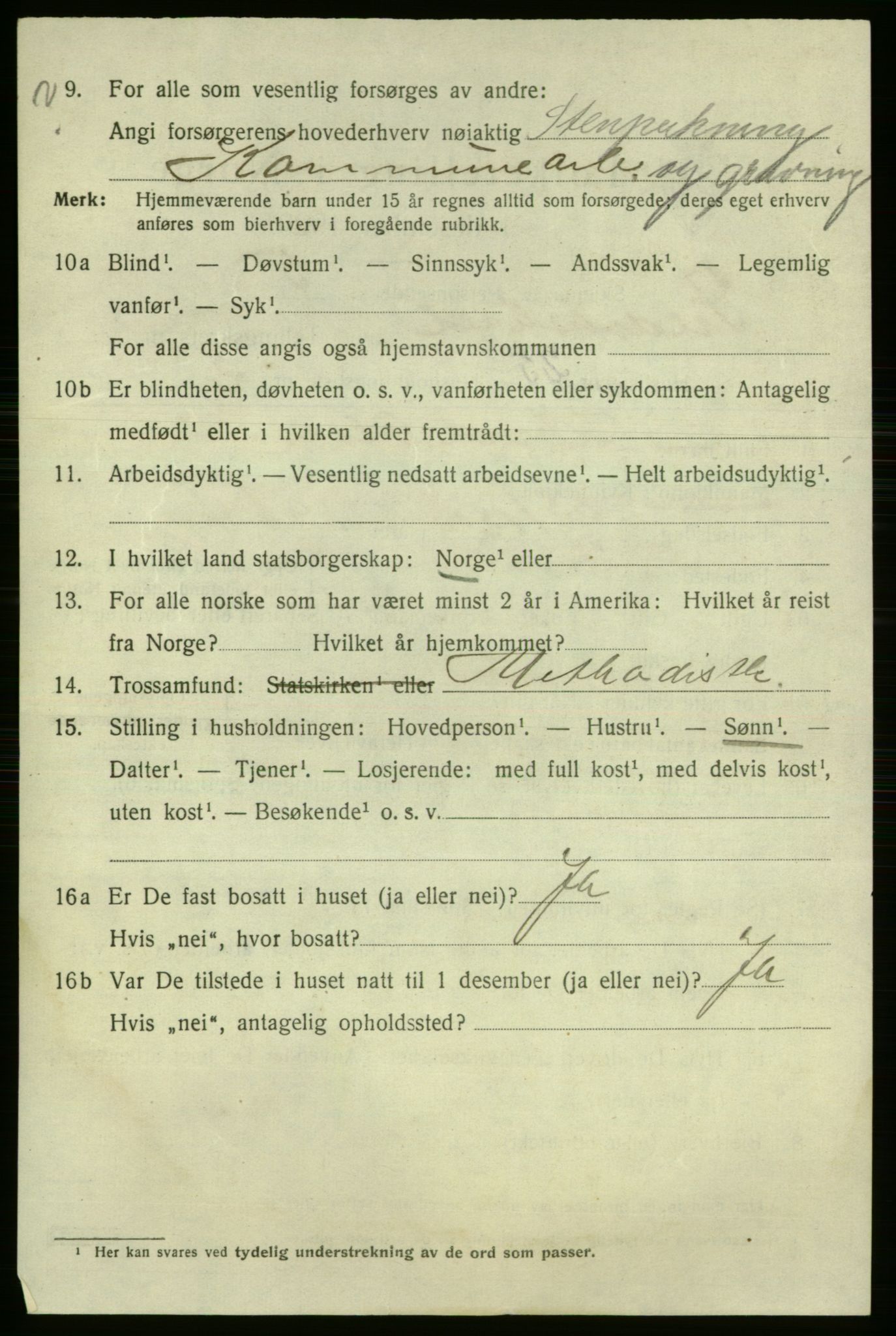 SAO, 1920 census for Fredrikshald, 1920, p. 17408