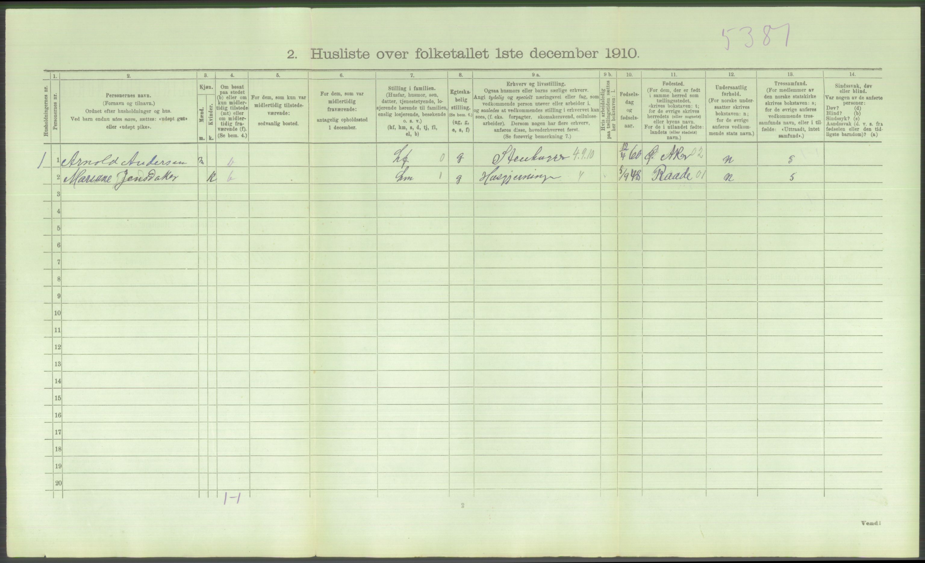 RA, 1910 census for Kråkerøy, 1910, p. 863