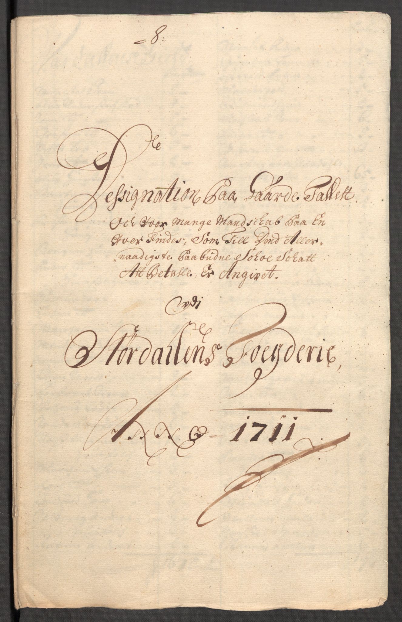 Rentekammeret inntil 1814, Reviderte regnskaper, Fogderegnskap, AV/RA-EA-4092/R62/L4201: Fogderegnskap Stjørdal og Verdal, 1711, p. 504