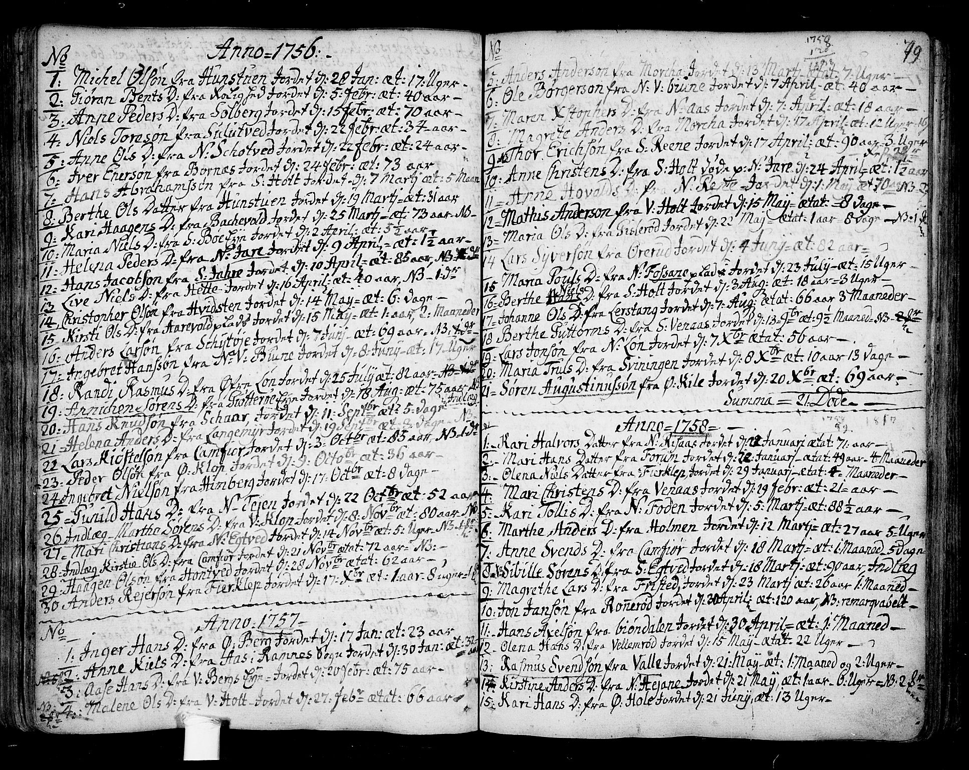 Ramnes kirkebøker, AV/SAKO-A-314/F/Fa/L0001: Parish register (official) no. I 1, 1732-1774, p. 79