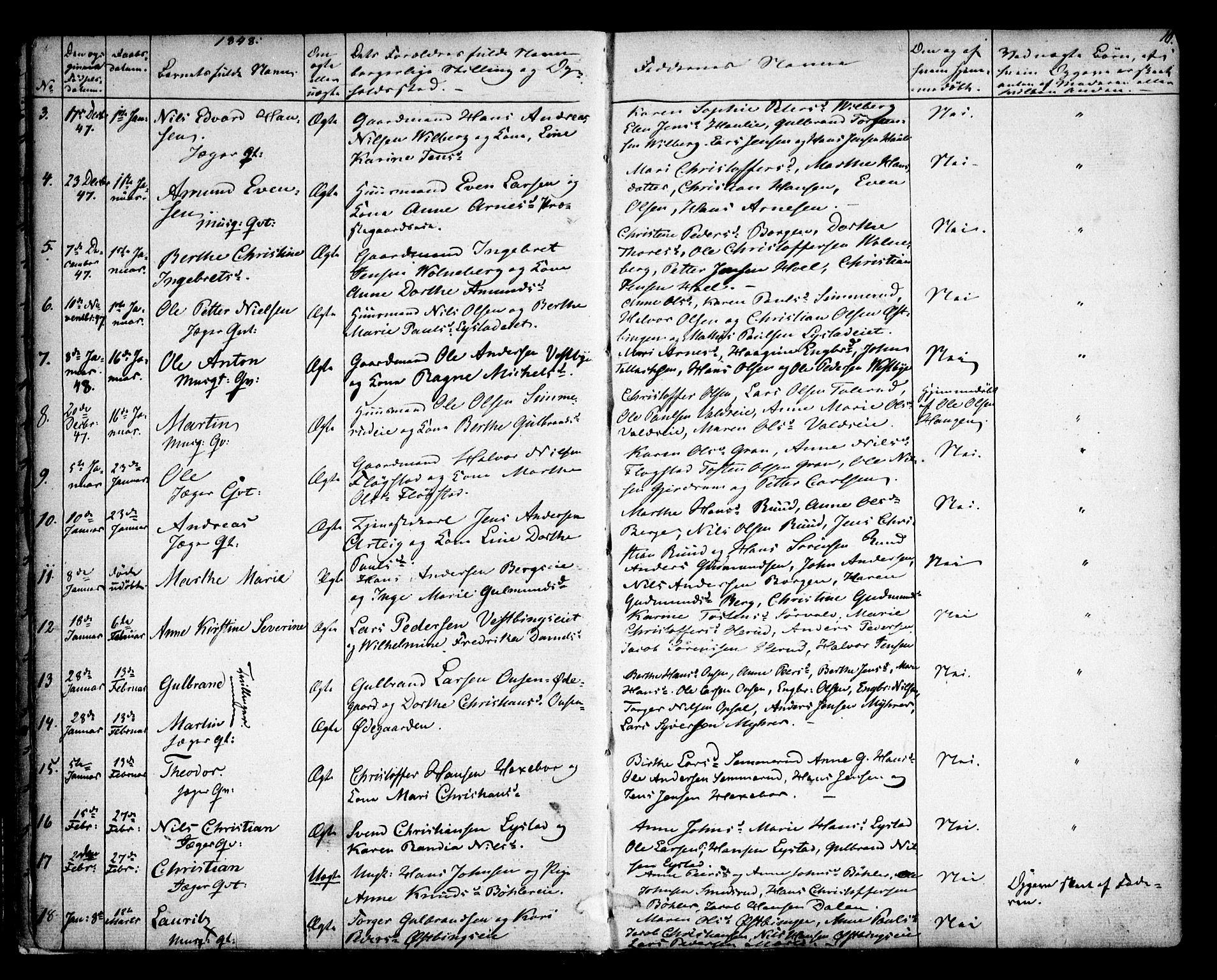 Sørum prestekontor Kirkebøker, AV/SAO-A-10303/F/Fa/L0005: Parish register (official) no. I 5, 1846-1863, p. 10