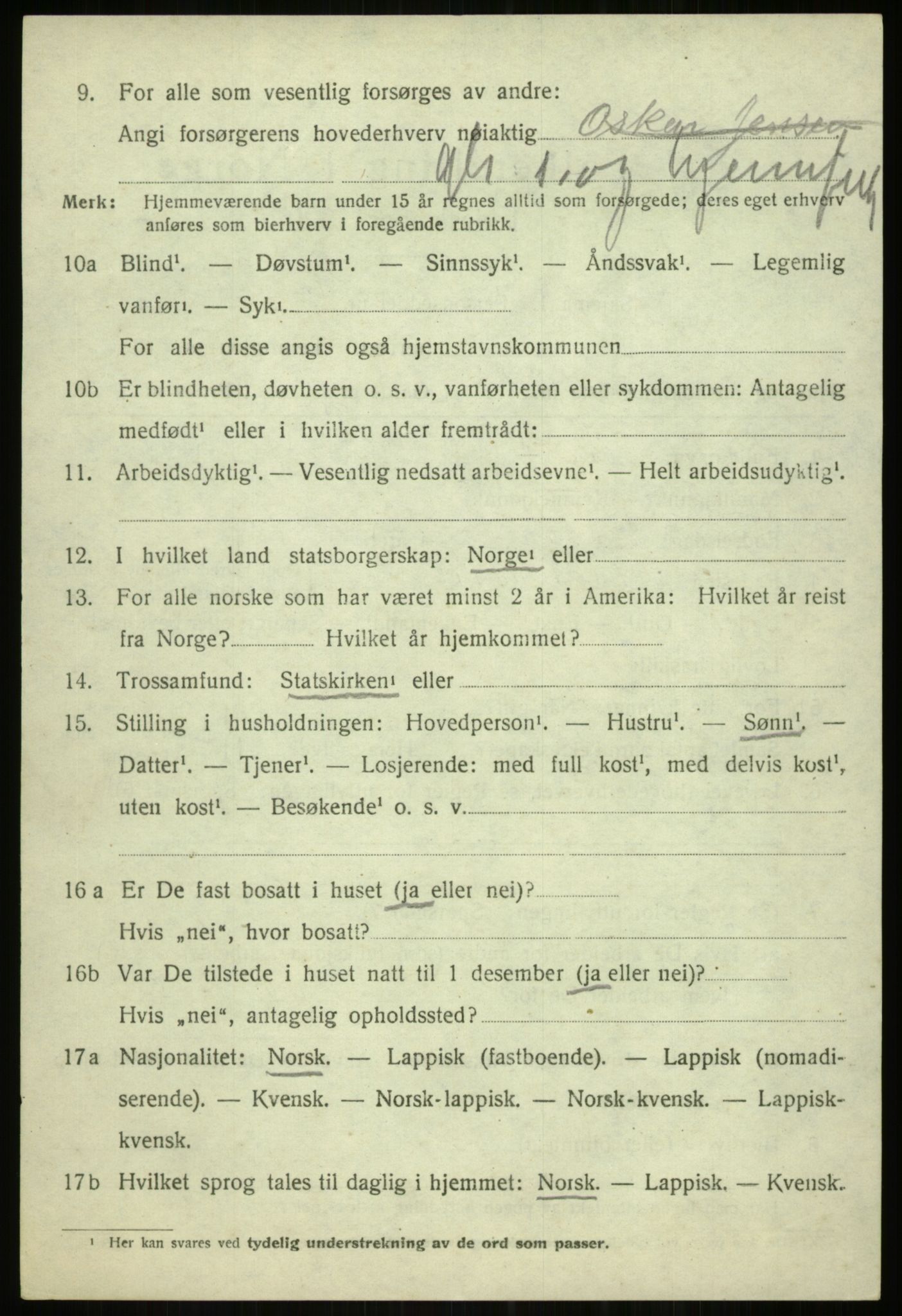 SATØ, 1920 census for Tromsøysund, 1920, p. 7579