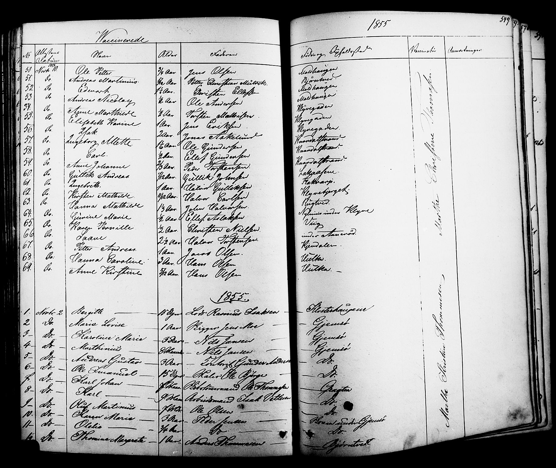 Solum kirkebøker, SAKO/A-306/F/Fa/L0006: Parish register (official) no. I 6, 1844-1855, p. 549