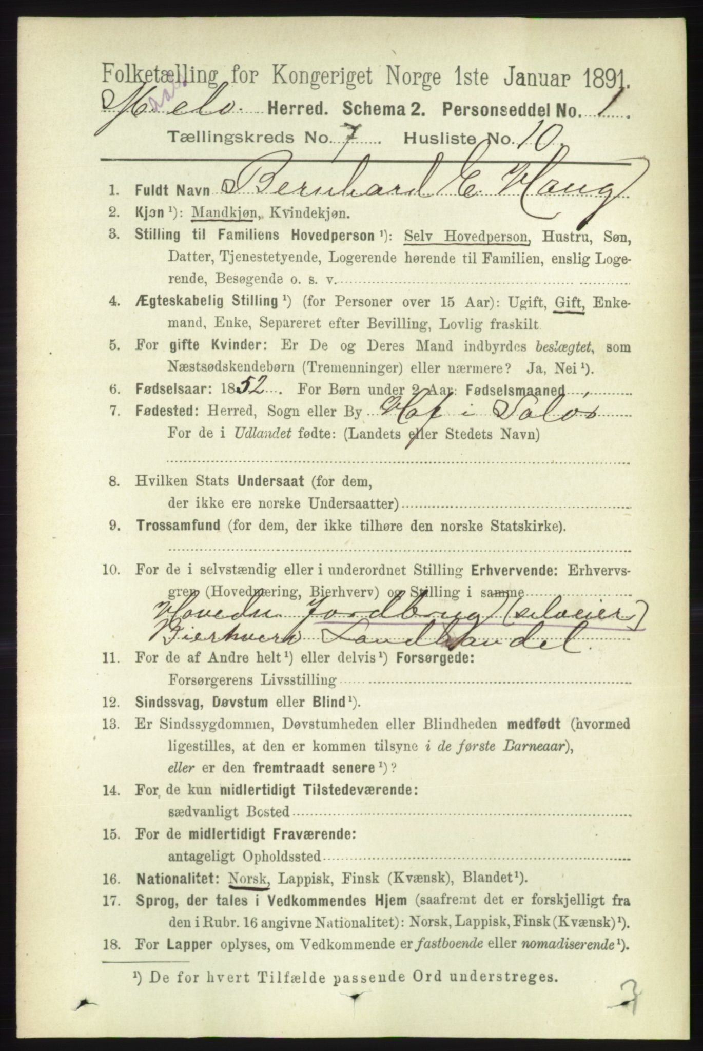 RA, 1891 census for 1924 Målselv, 1891, p. 2283