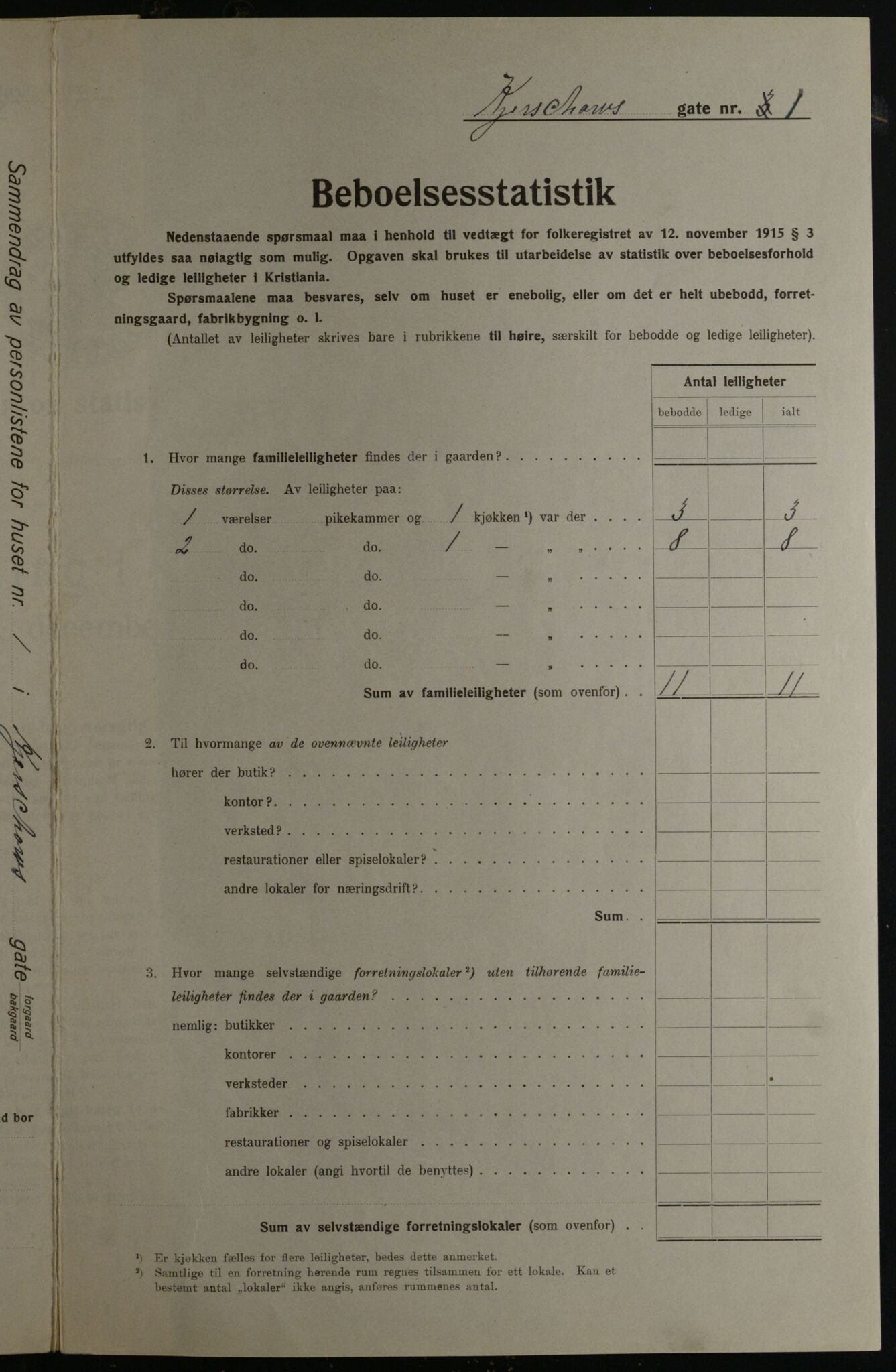 OBA, Municipal Census 1923 for Kristiania, 1923, p. 55157