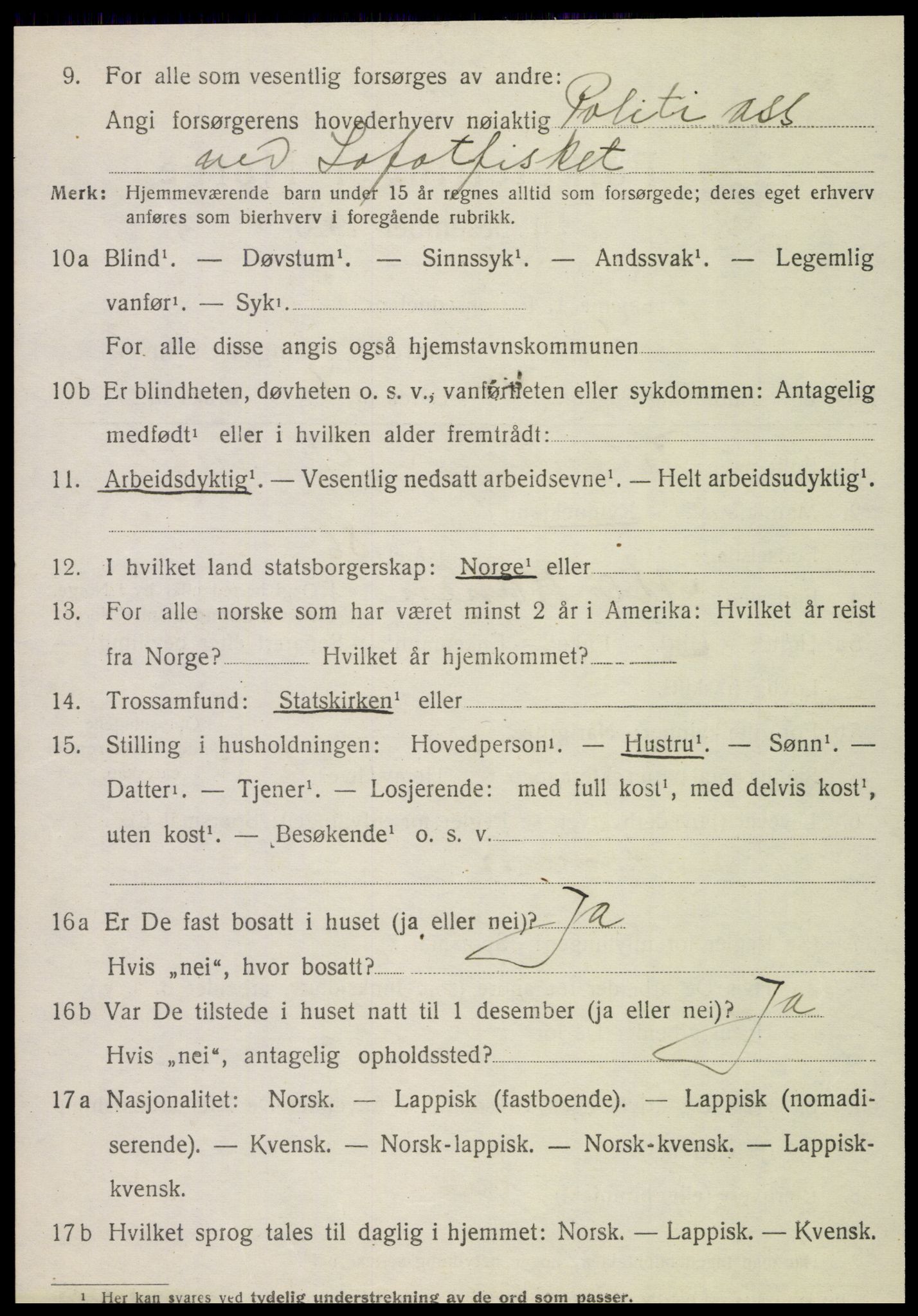 SAT, 1920 census for Brønnøy, 1920, p. 2473