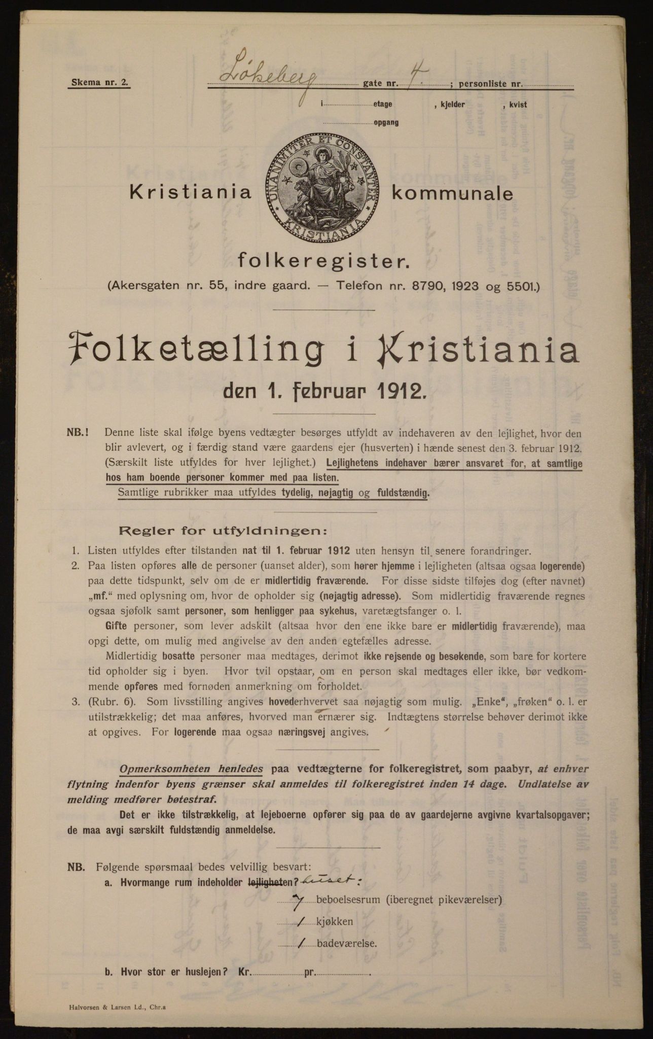 OBA, Municipal Census 1912 for Kristiania, 1912, p. 58940