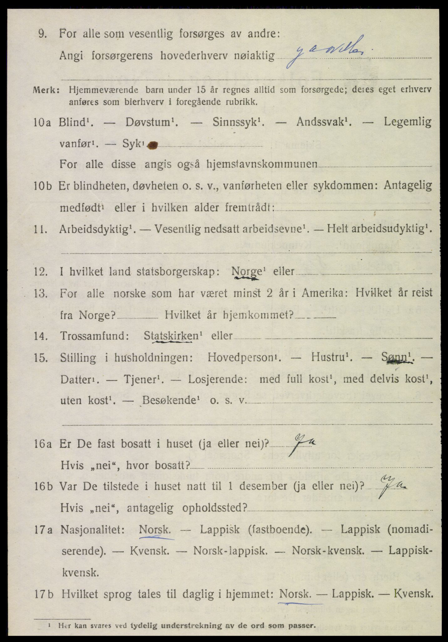 SAT, 1920 census for Inderøy, 1920, p. 1828