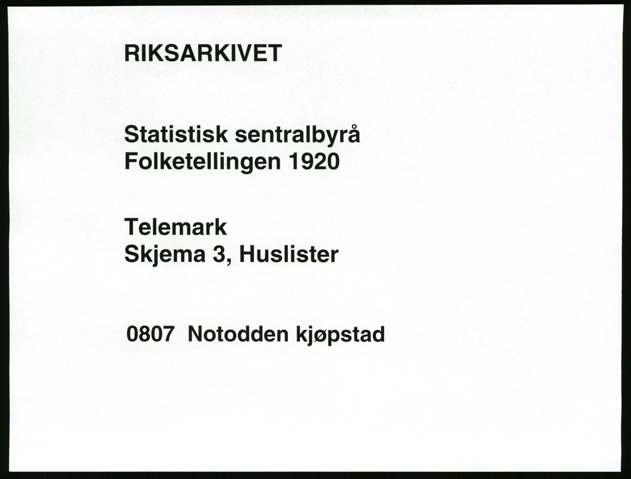 SAKO, 1920 census for Notodden, 1920, p. 32