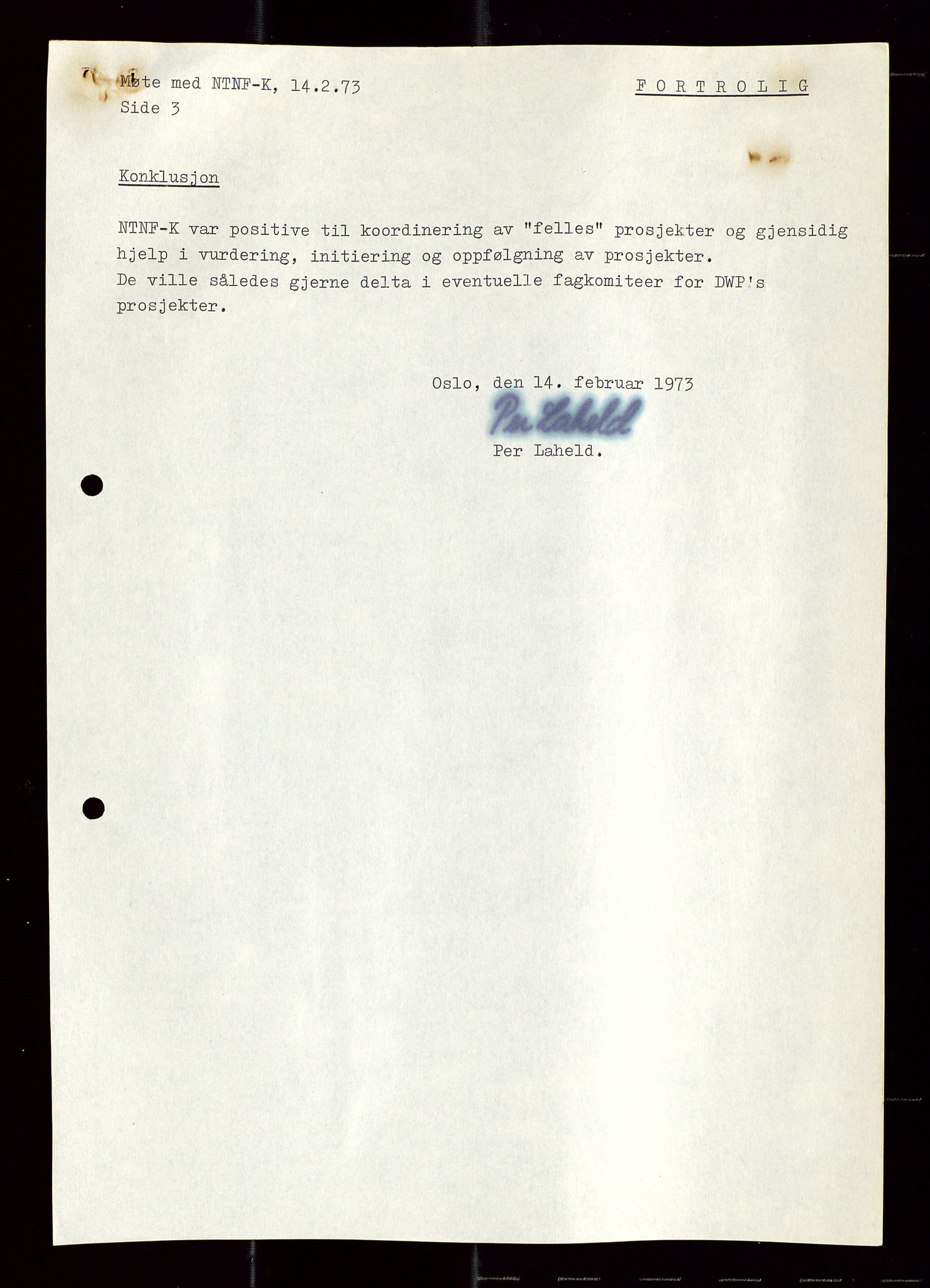 Industridepartementet, Oljekontoret, AV/SAST-A-101348/Di/L0003: DWP, møtereferater, 1972-1974, p. 295