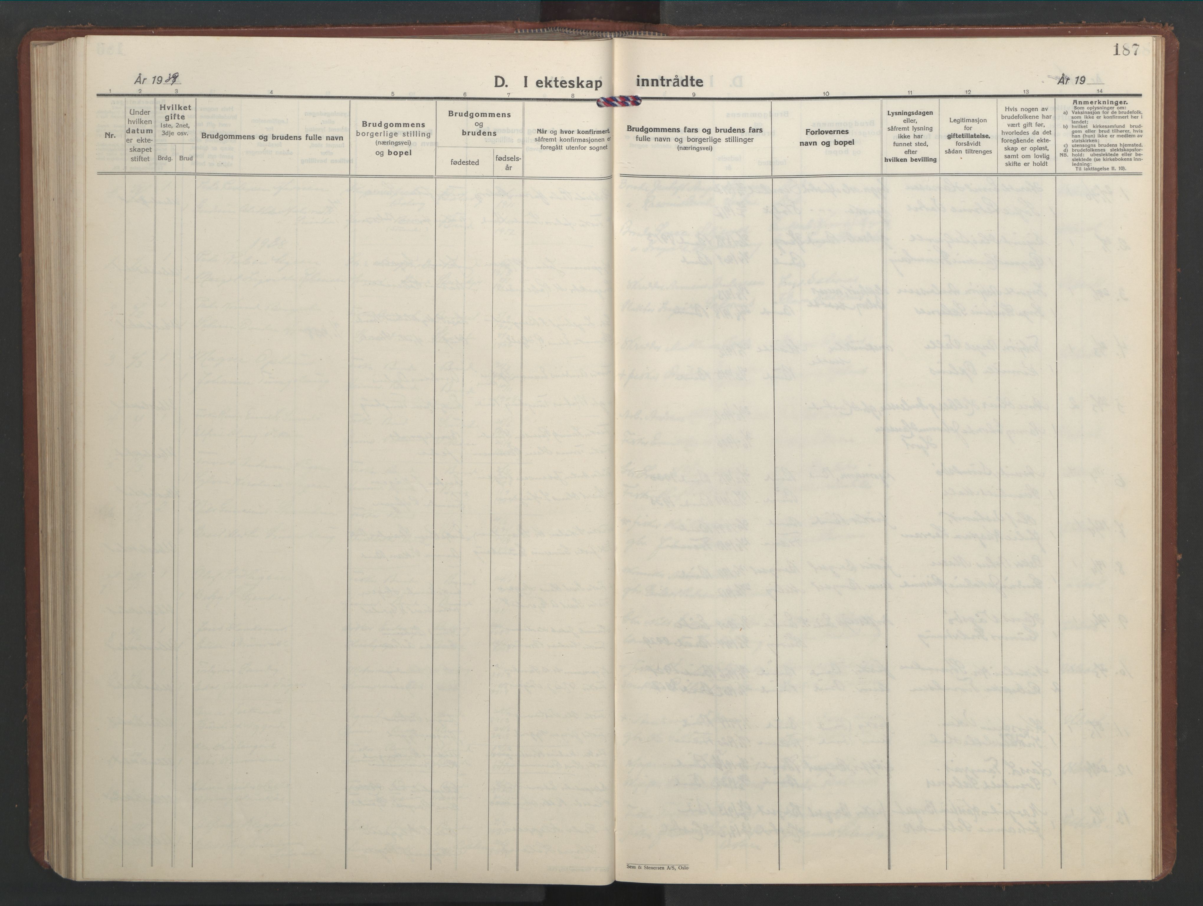 Ministerialprotokoller, klokkerbøker og fødselsregistre - Møre og Romsdal, AV/SAT-A-1454/566/L0775: Parish register (copy) no. 566C04, 1930-1946, p. 187